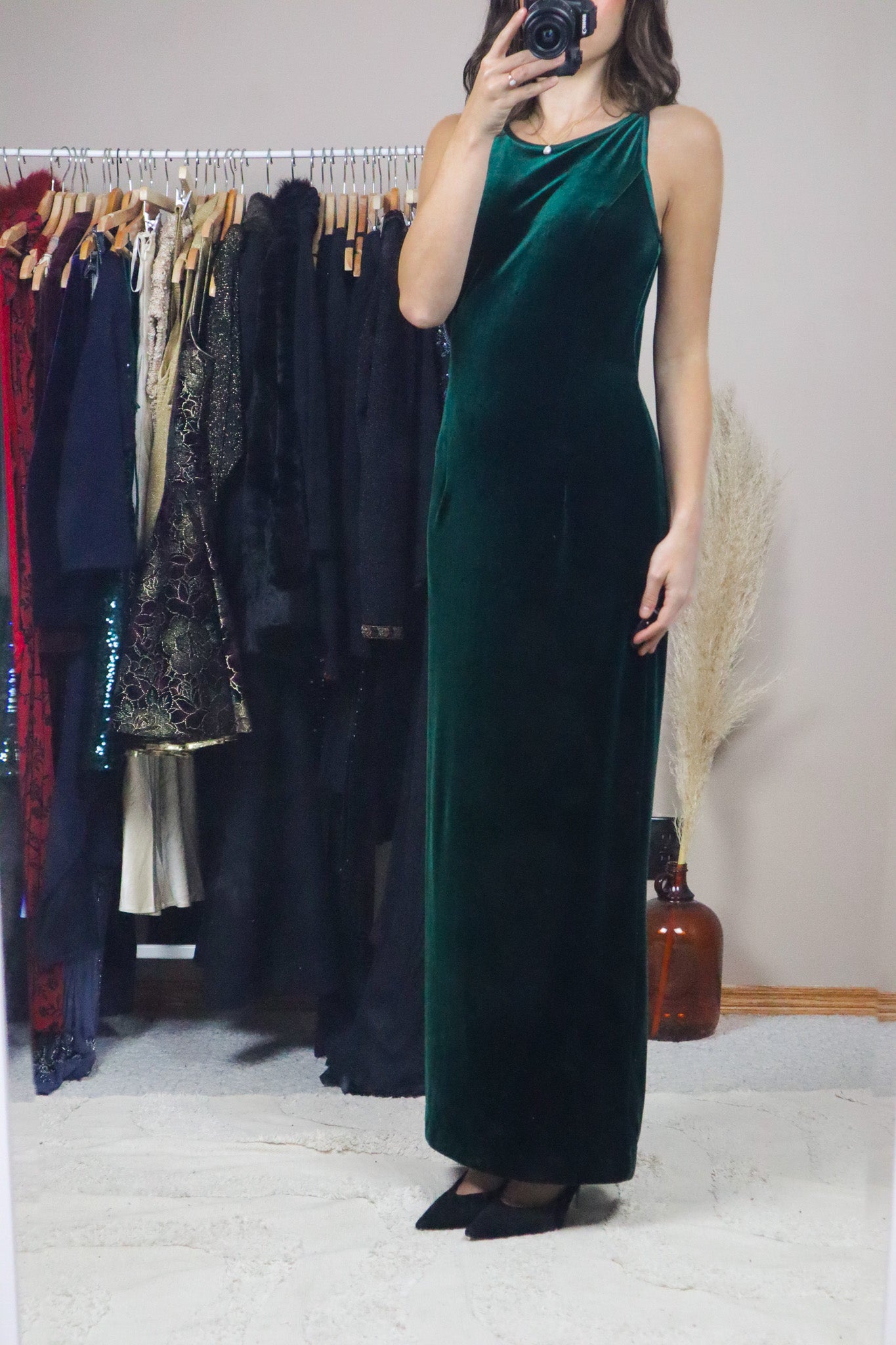 Made in Canada x Vintage x Velvet Maxi Dress (6)