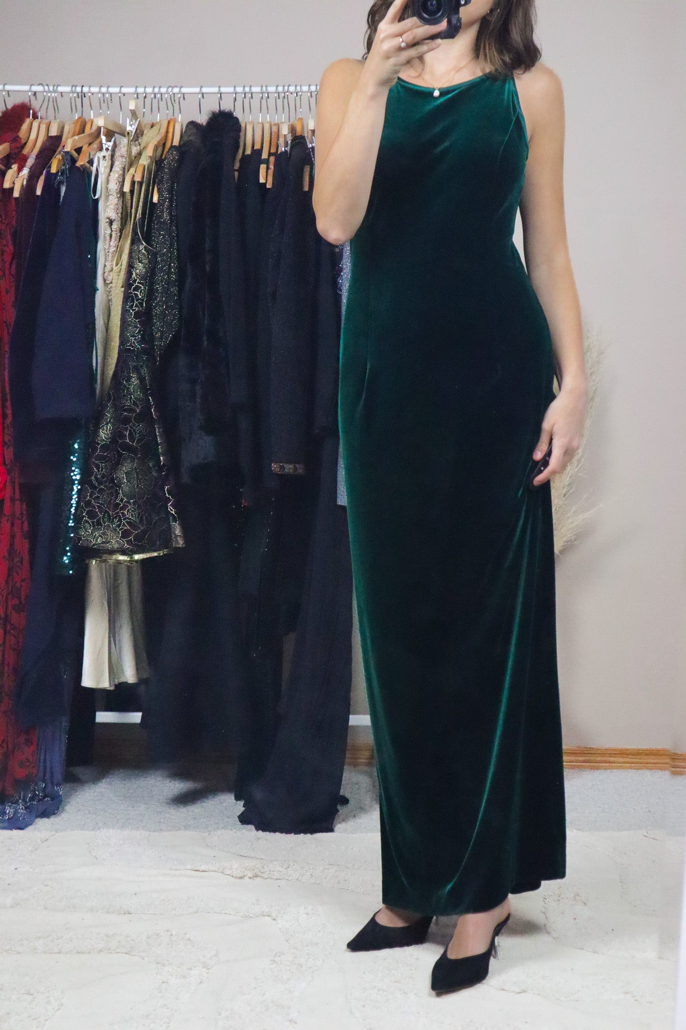Made in Canada x Vintage x Velvet Maxi Dress (6)