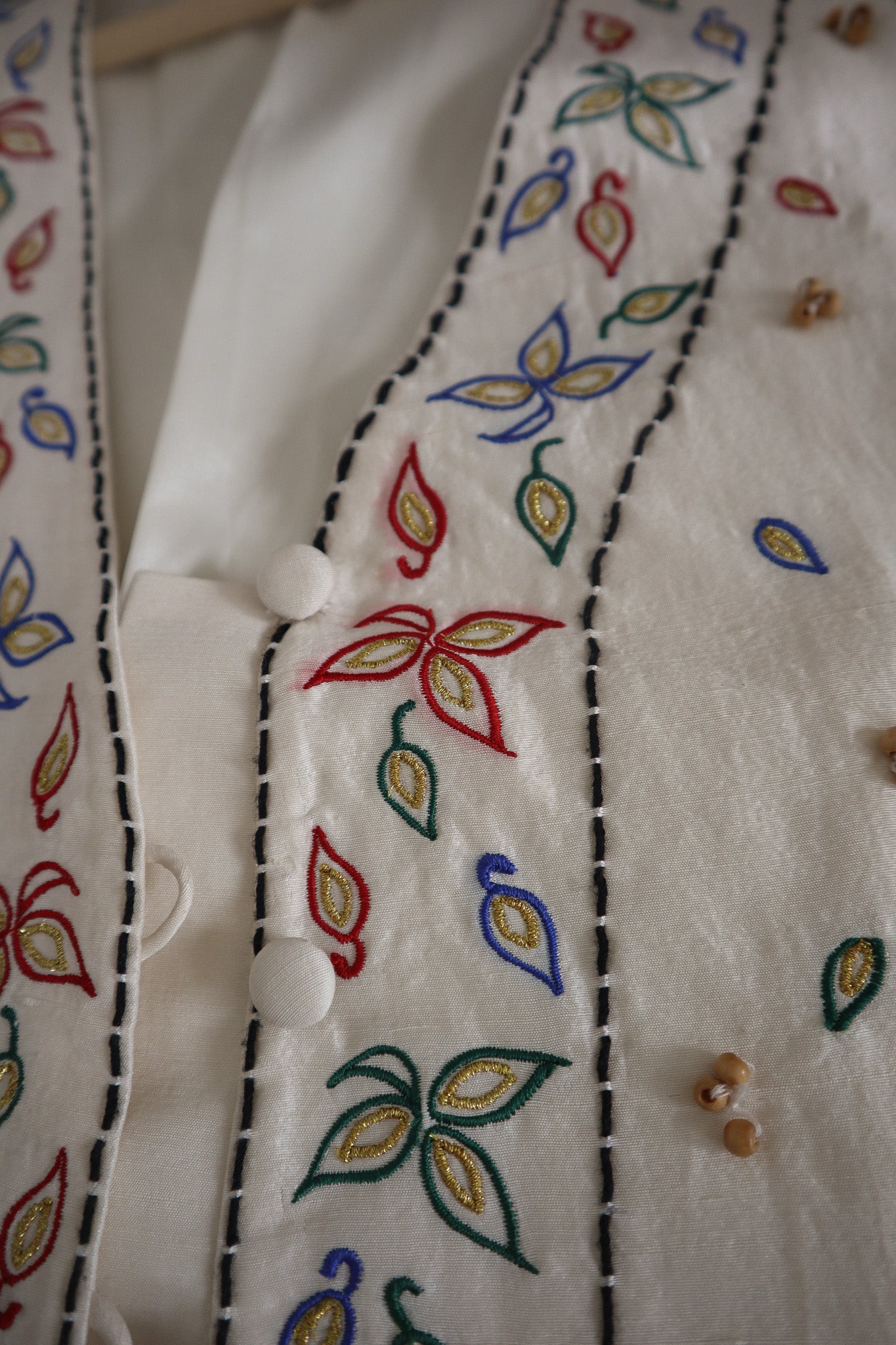 Vintage x Silk Beaded & Embroidered Vest (6)