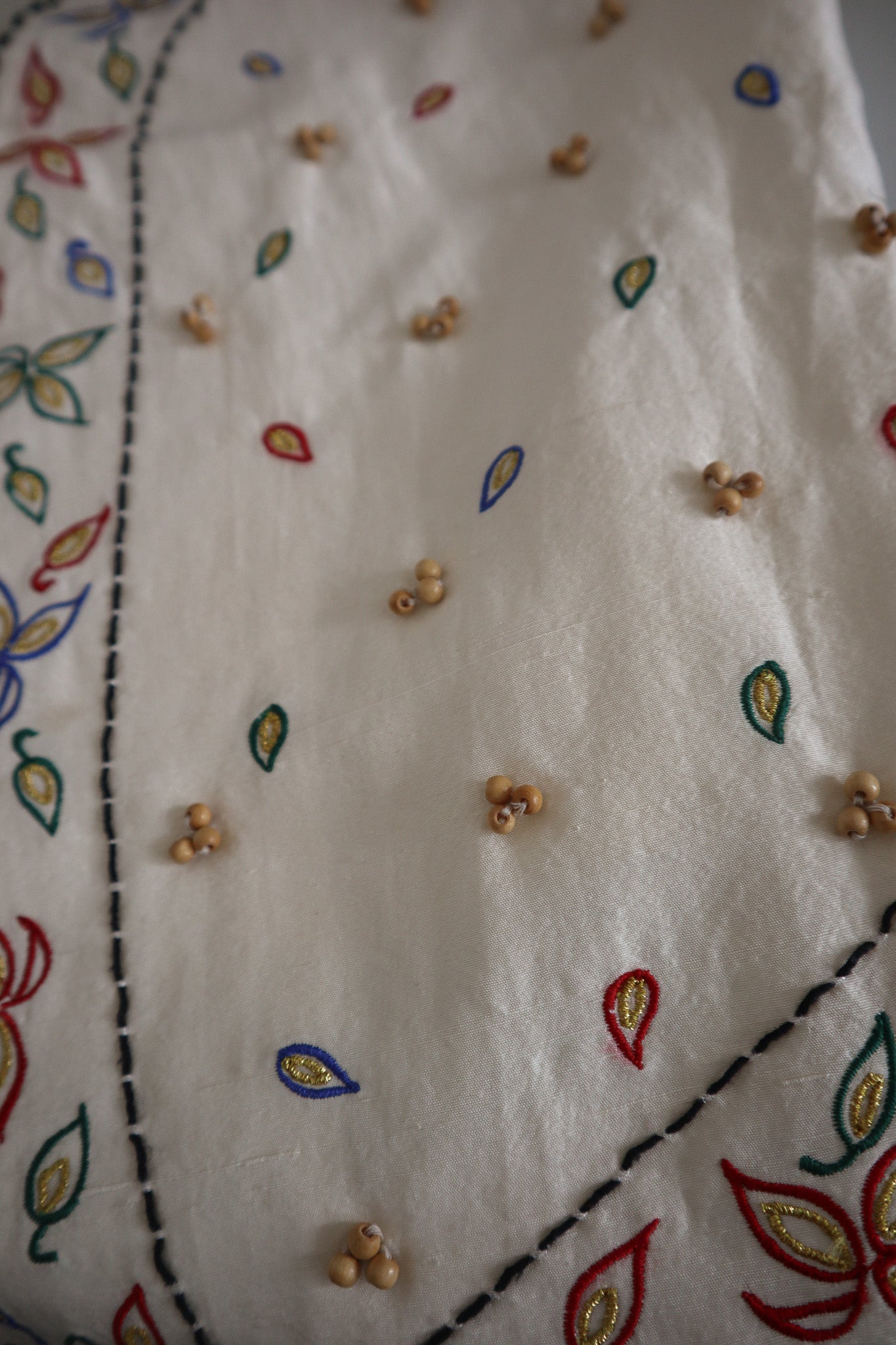 Vintage x Silk Beaded & Embroidered Vest (6)