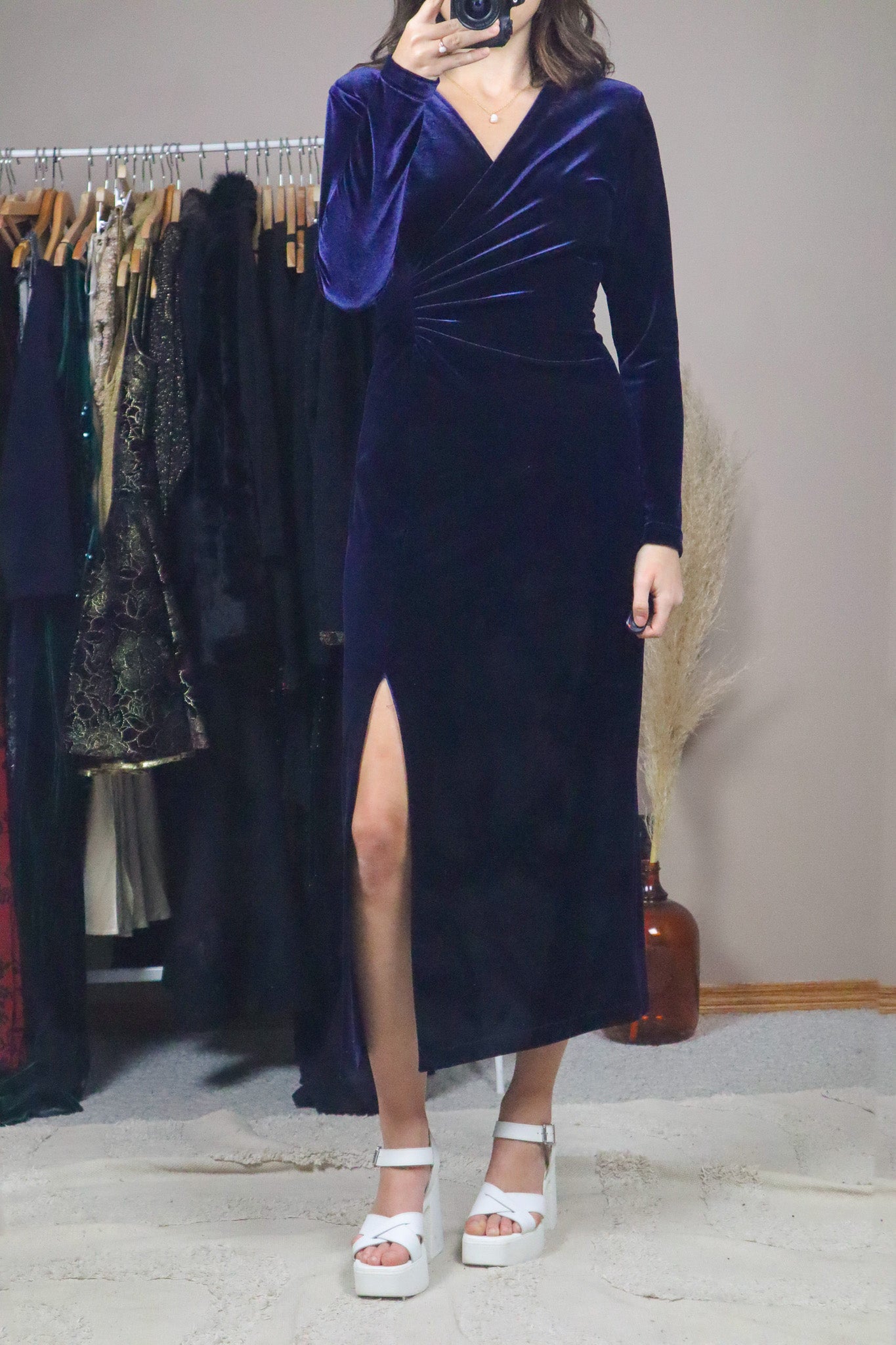Vintage x Velvet Dress (S)
