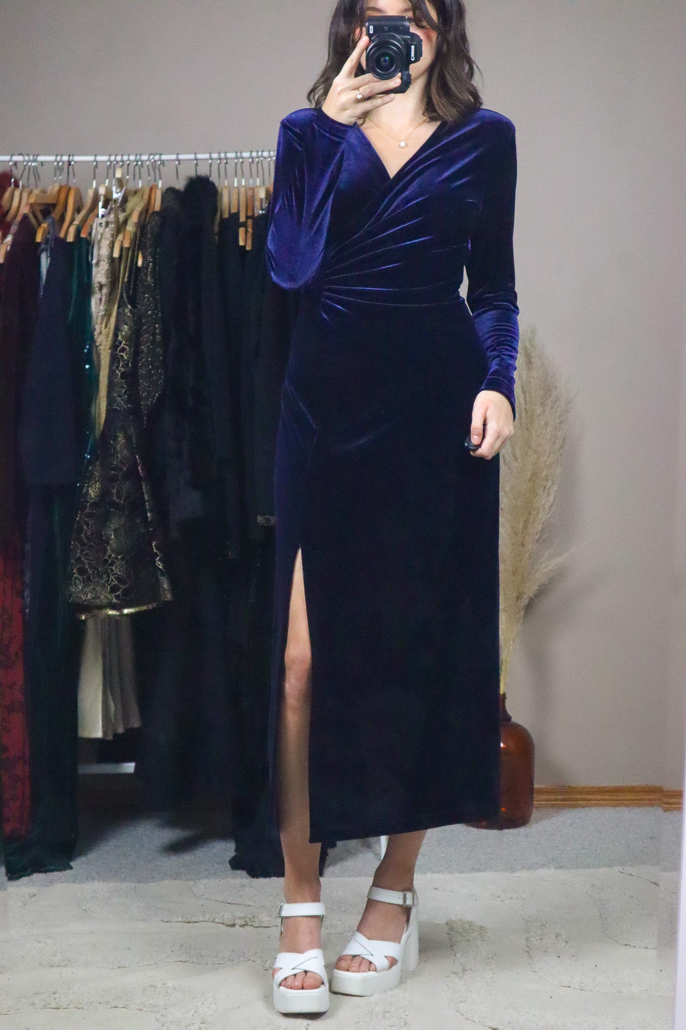 Vintage x Velvet Dress (S)