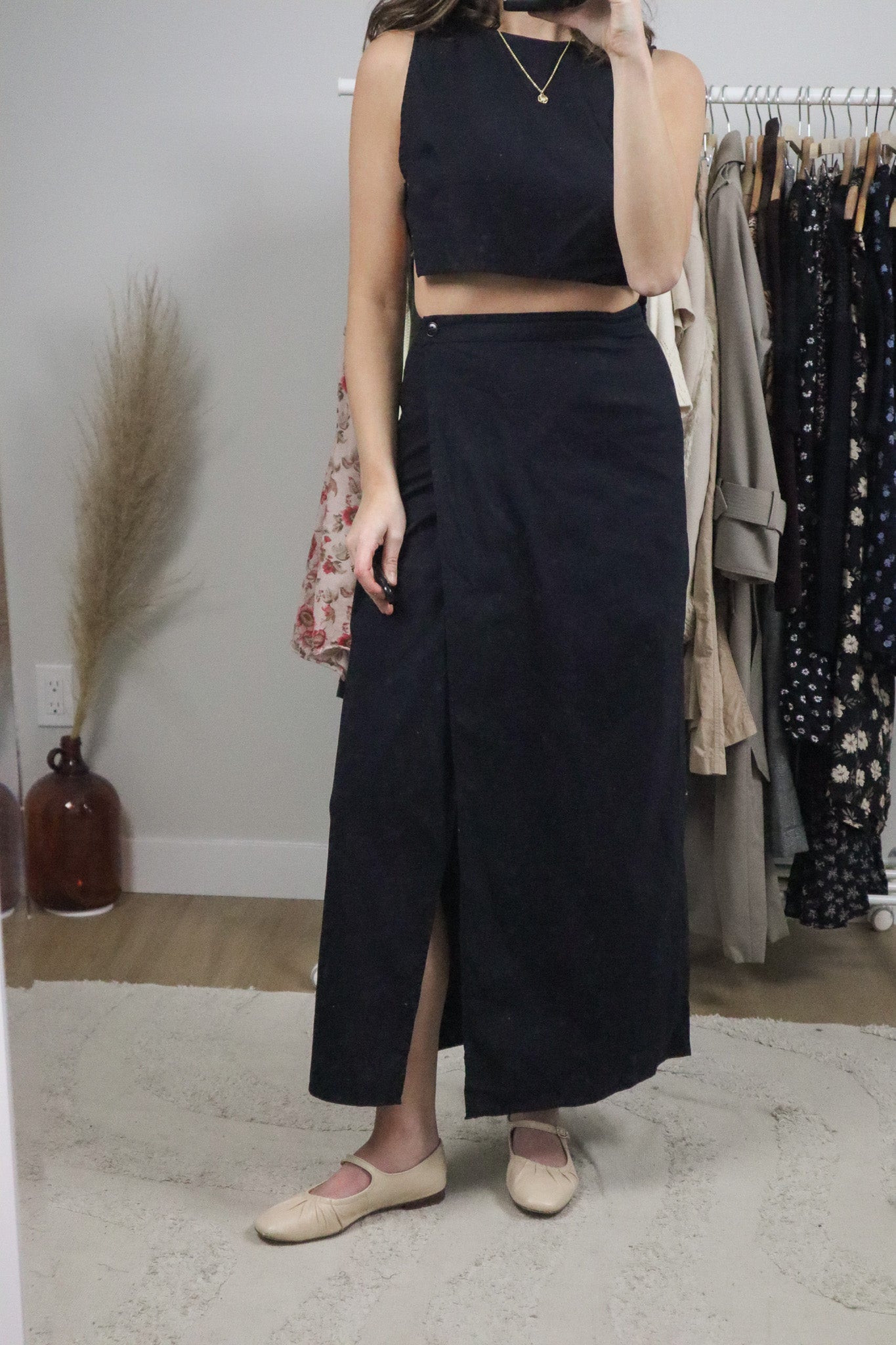Reformation x Two-Piece Cotton Set (XS)