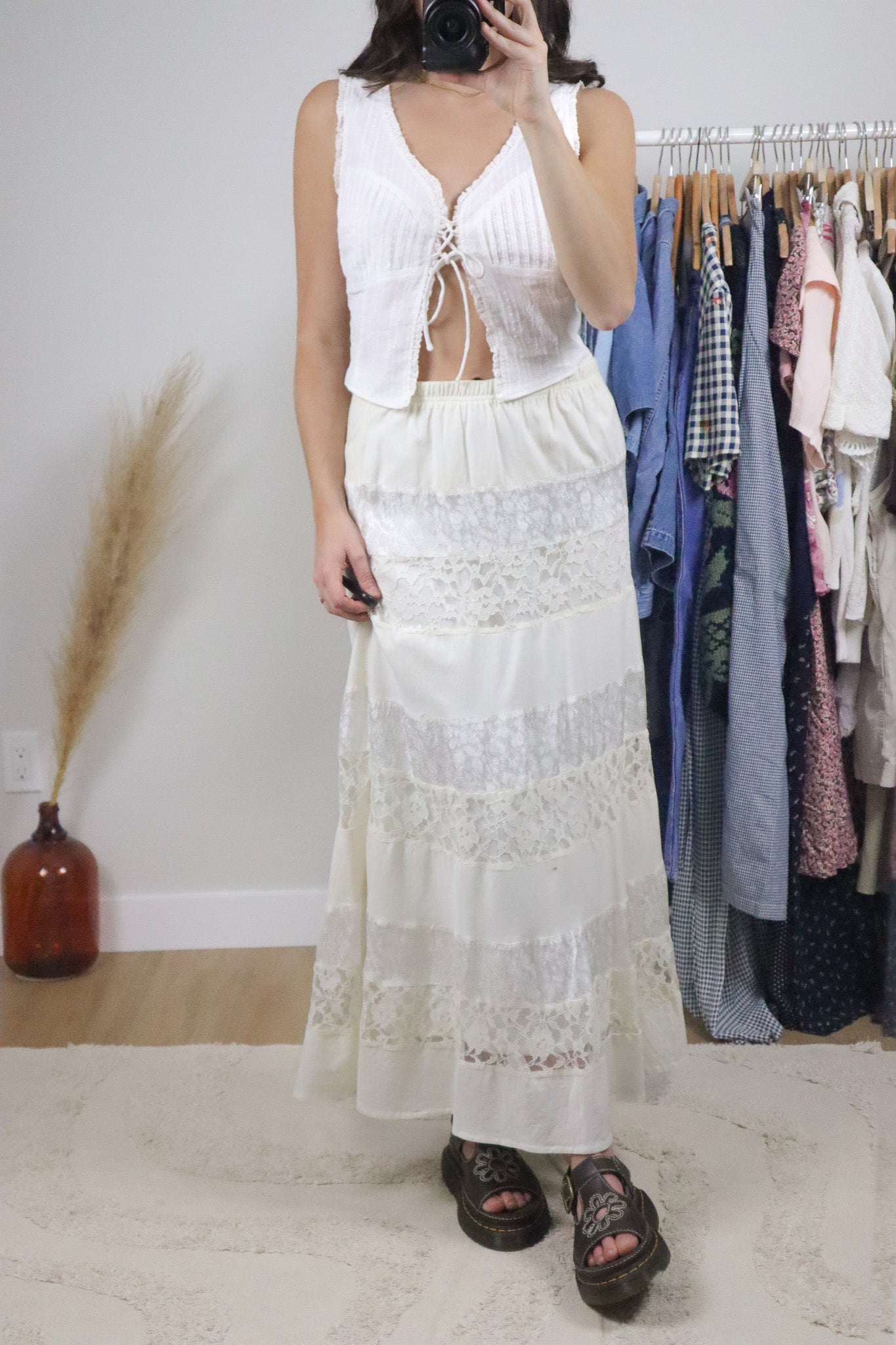 Vintage x Cotton Lace Maxi Skirt (6/8)
