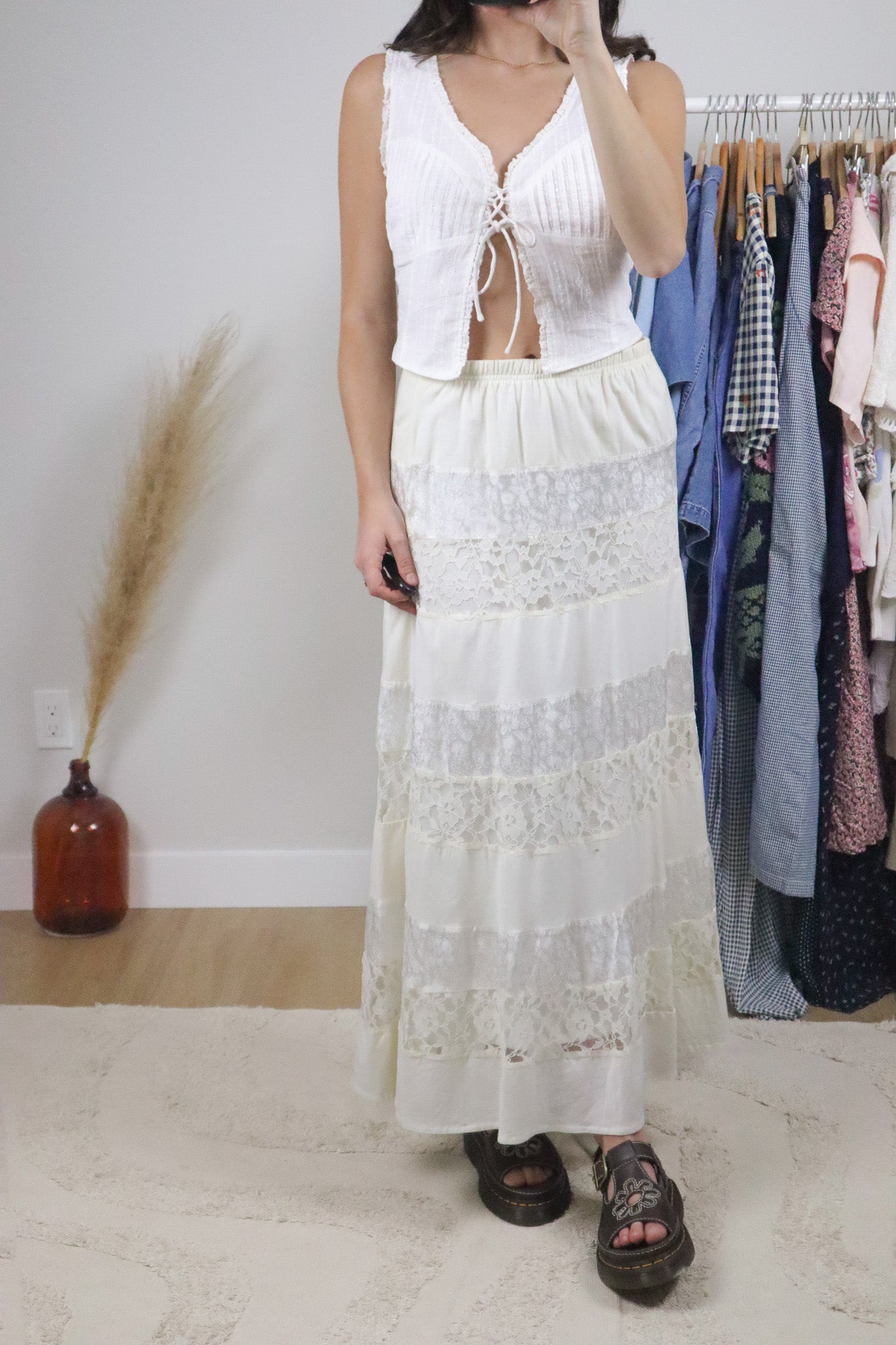 Vintage x Cotton Lace Maxi Skirt (6/8)