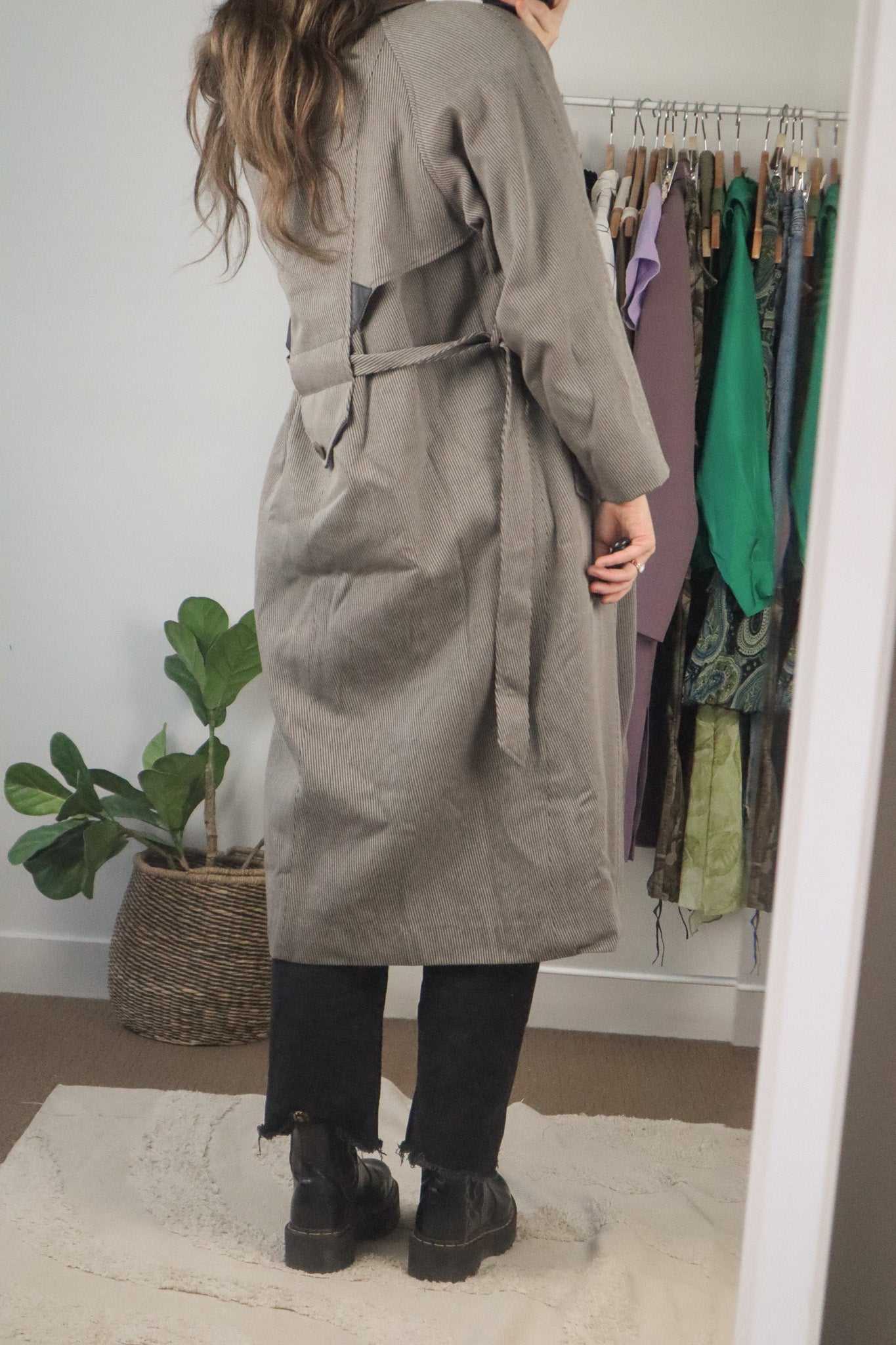 Made in Canada x Vintage 80s x Structured Wool Coat (S)