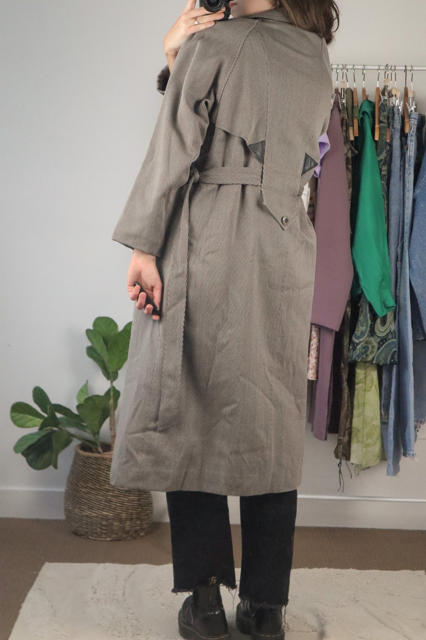 Made in Canada x Vintage 80s x Structured Wool Coat (S)