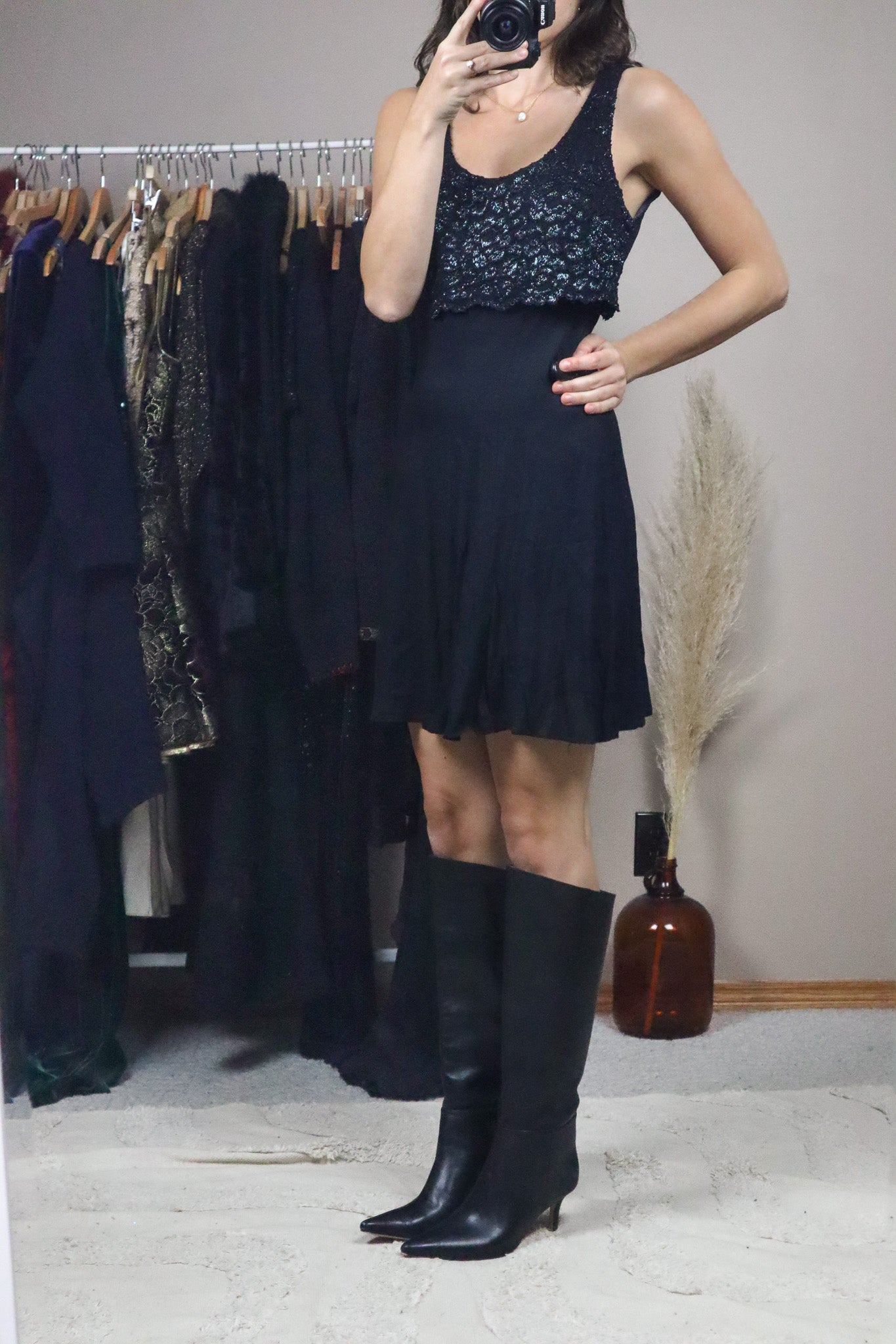 Made in Canada x Vintage x Lace Mini Dress (6)
