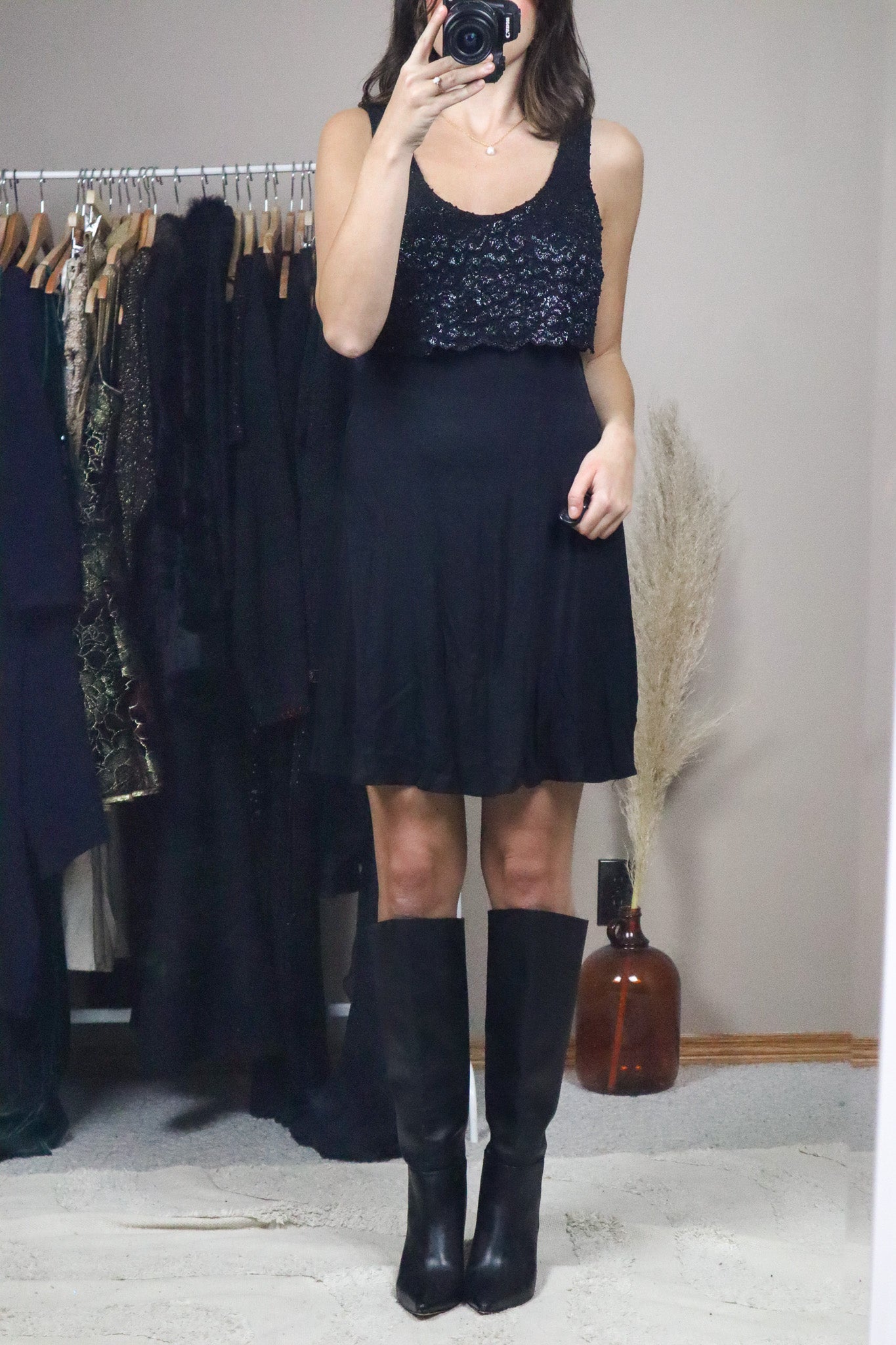 Made in Canada x Vintage x Lace Mini Dress (6)