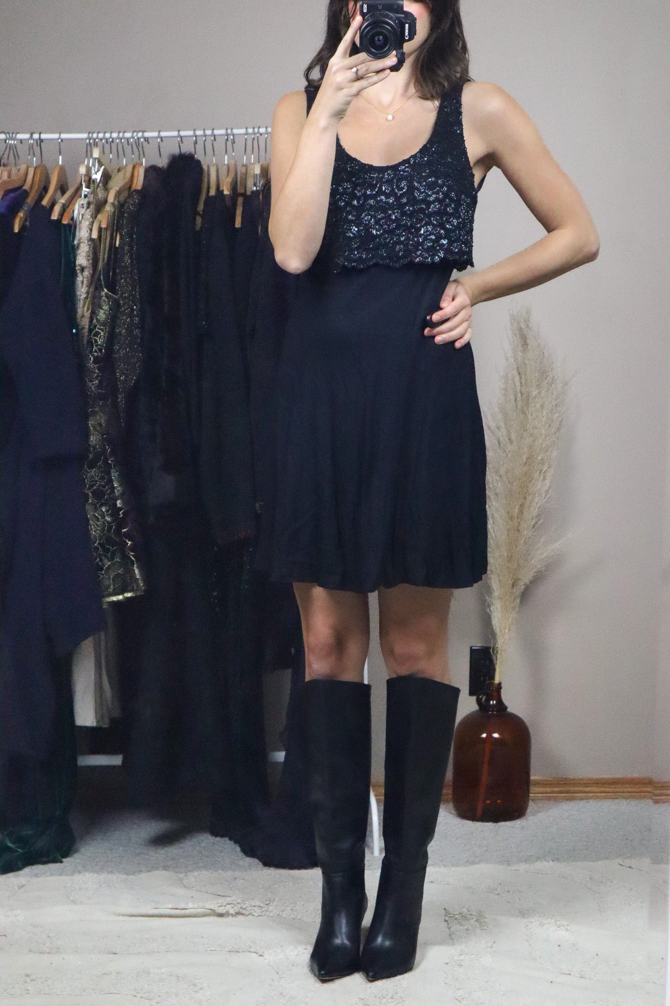 Made in Canada x Vintage x Lace Mini Dress (6)