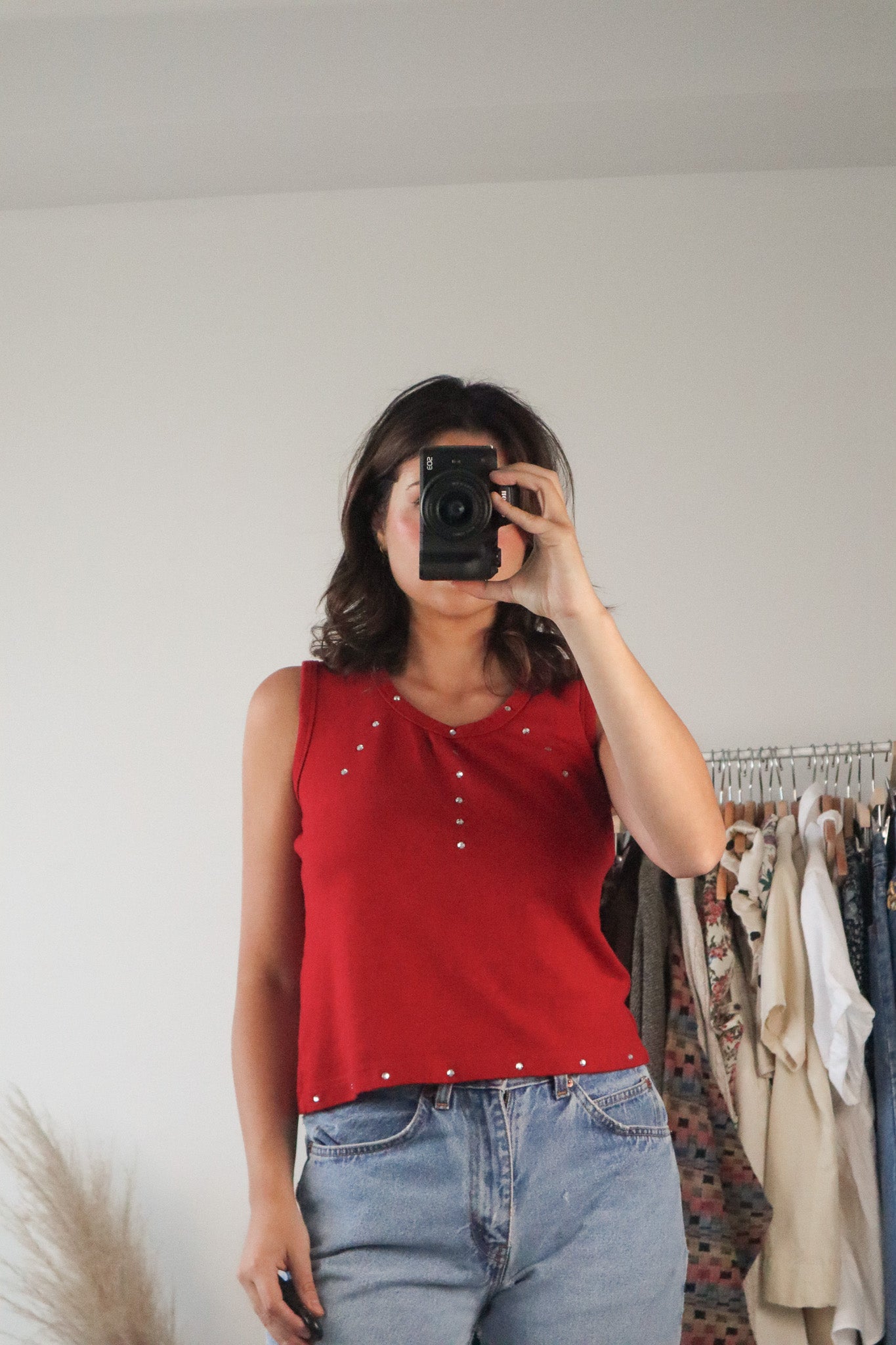 Vintage x Jewelled Tank (S/M)