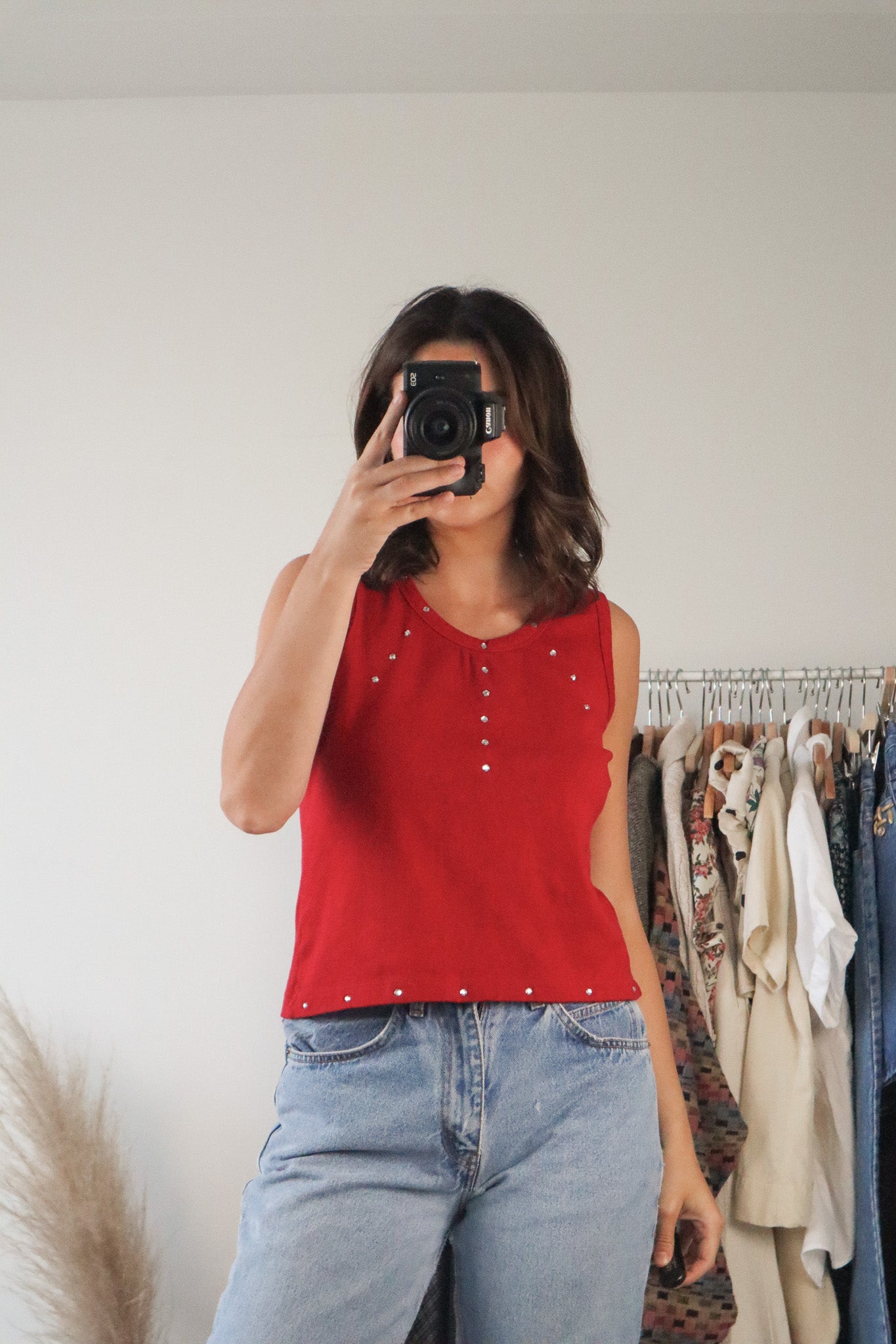 Vintage x Jewelled Tank (S/M)