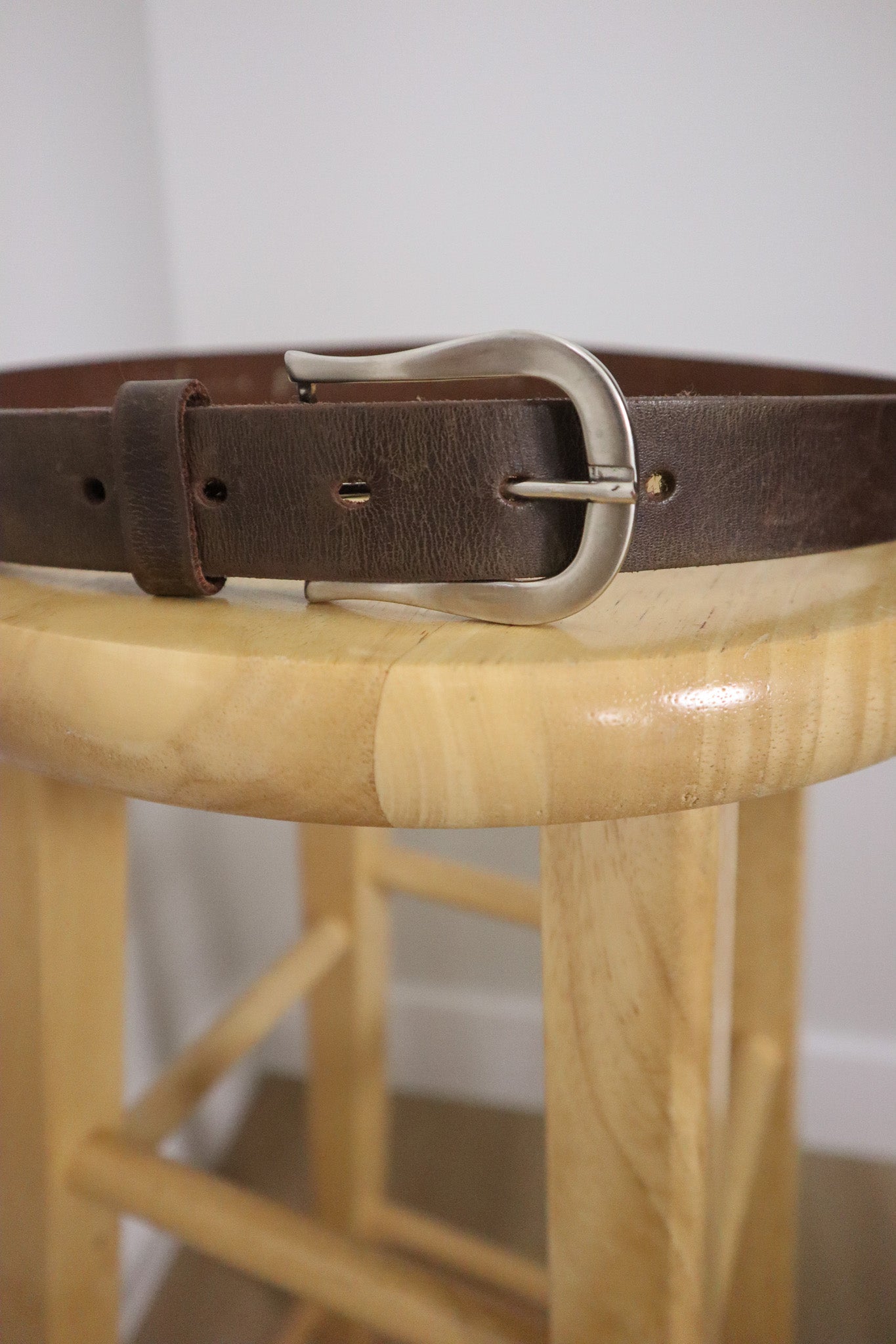 Vintage x Leather Belt (M)