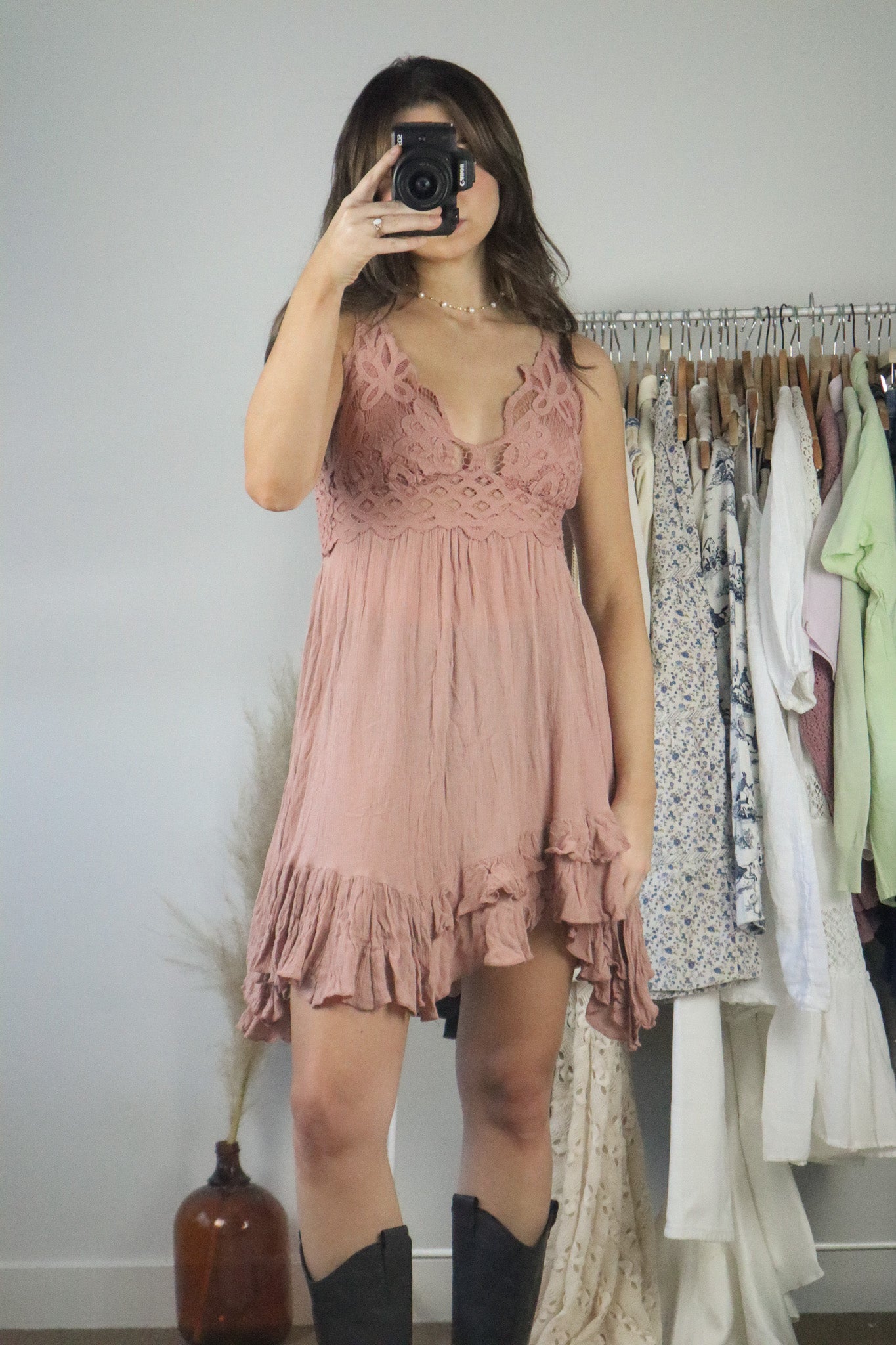 Free People x Lace Dress (M)