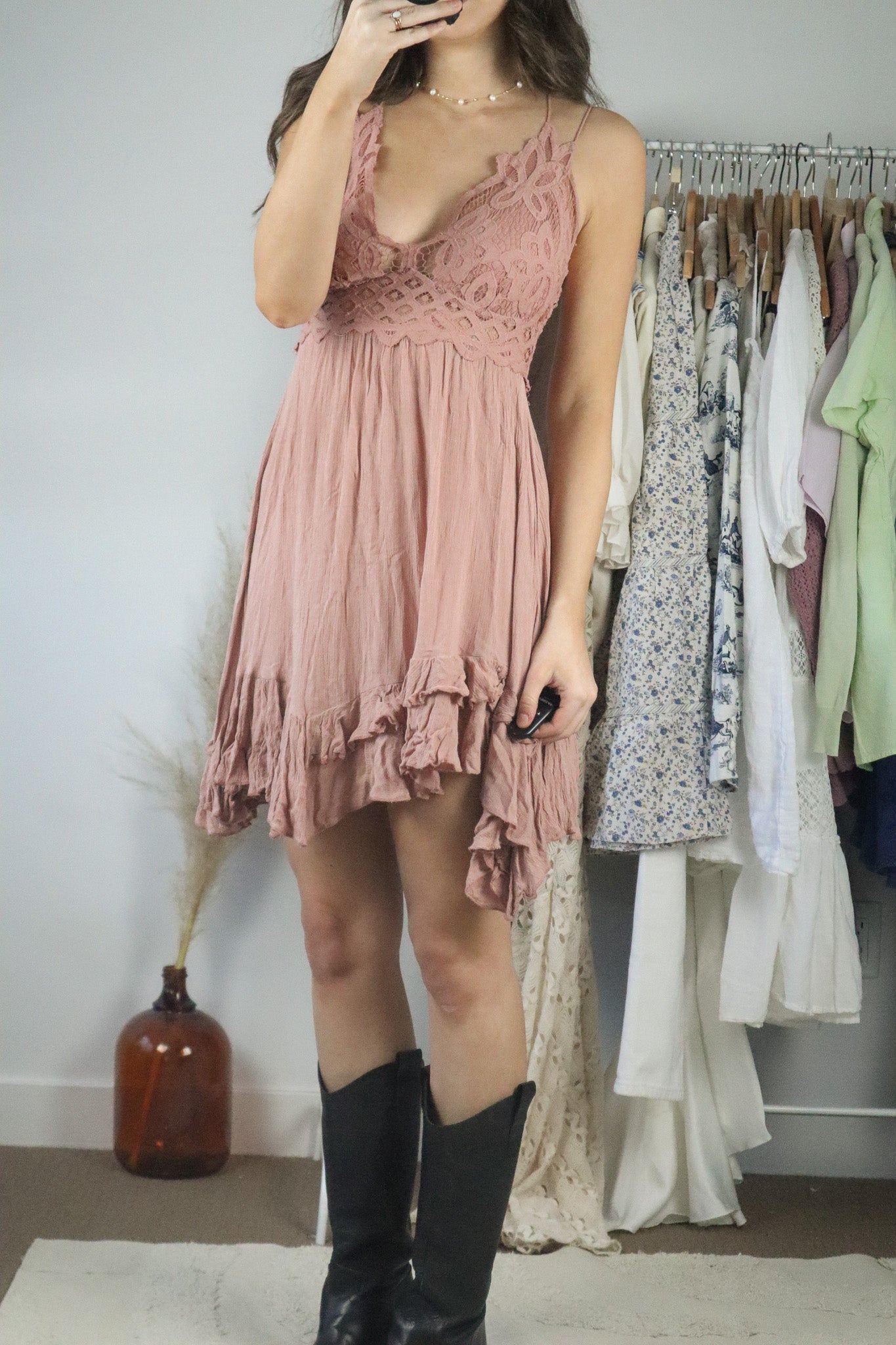 Free People x Lace Dress (M)