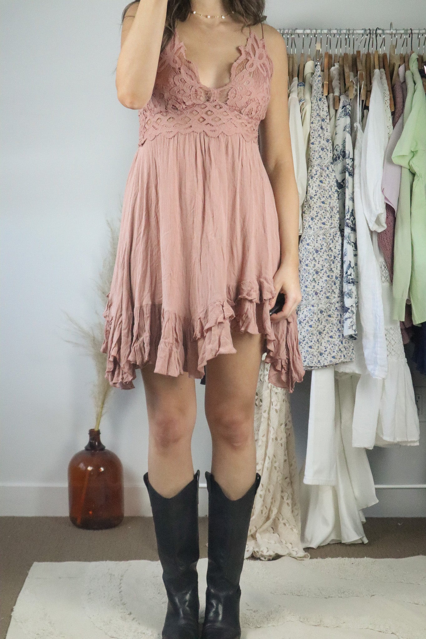 Free People x Lace Dress (M)
