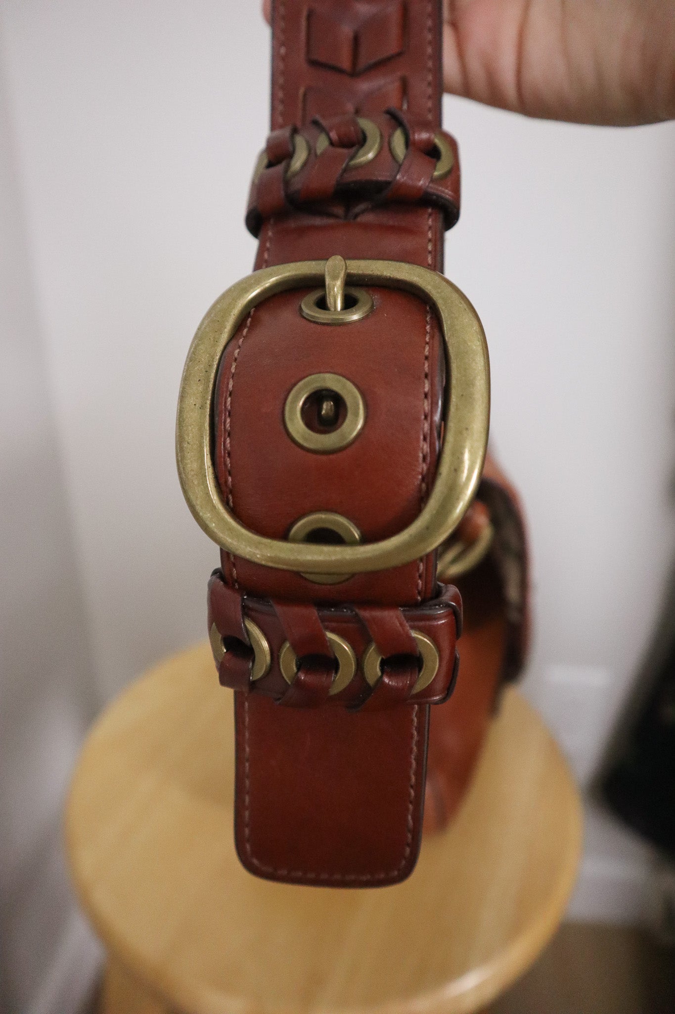 Vintage x Coach Leather Bleecker Purse