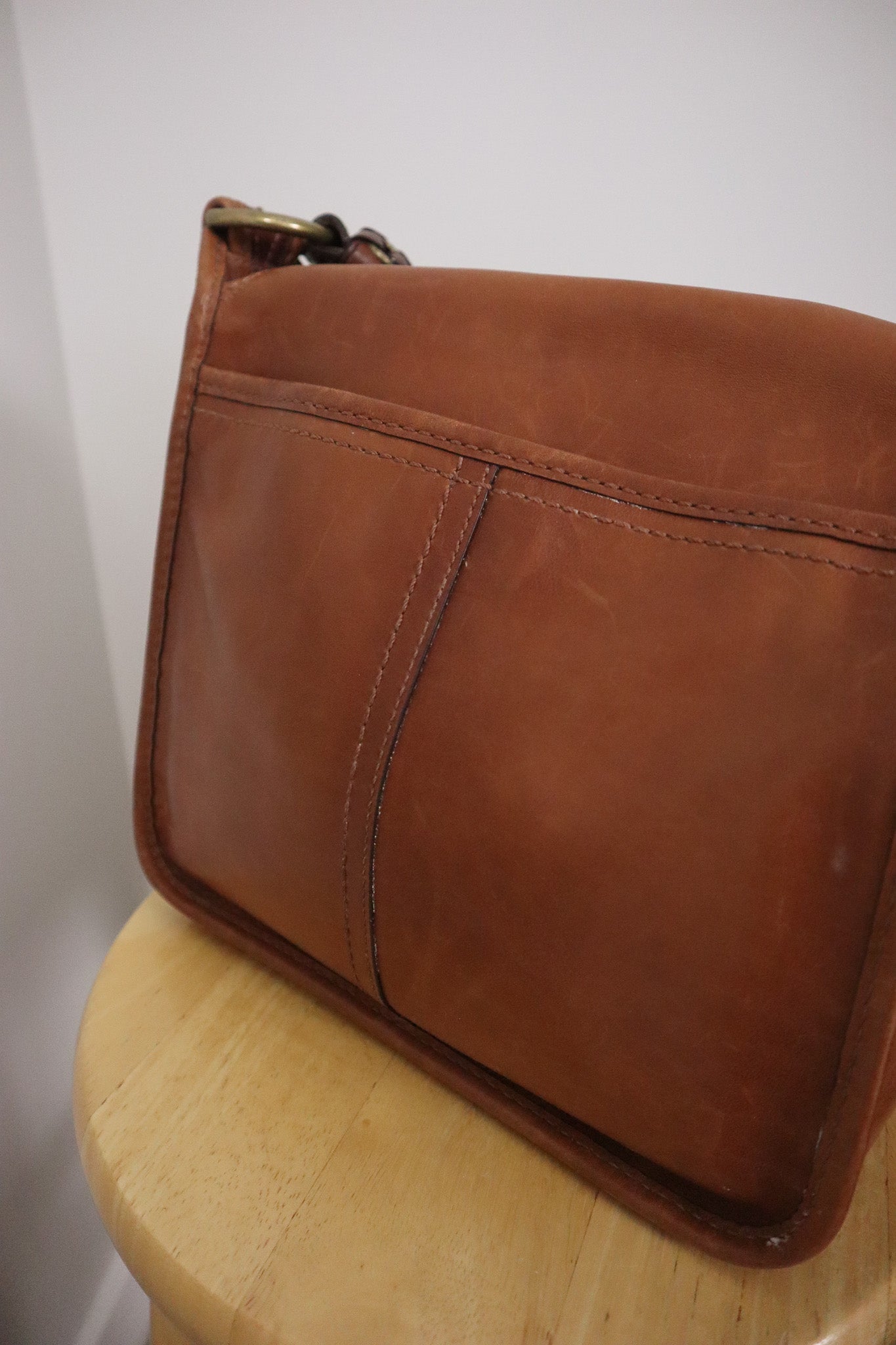 Vintage x Coach Leather Bleecker Purse