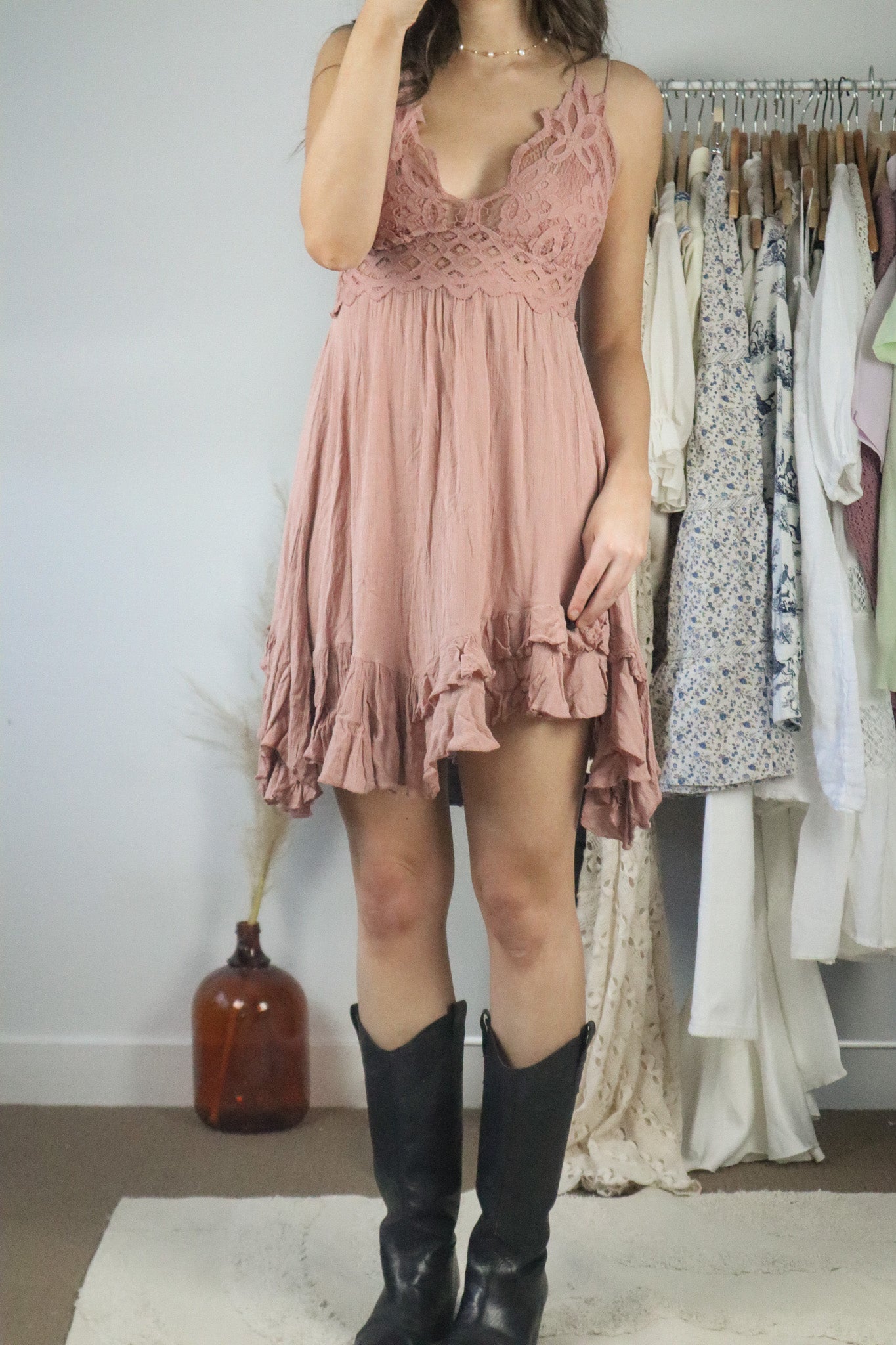 Free People x Lace Dress (M)