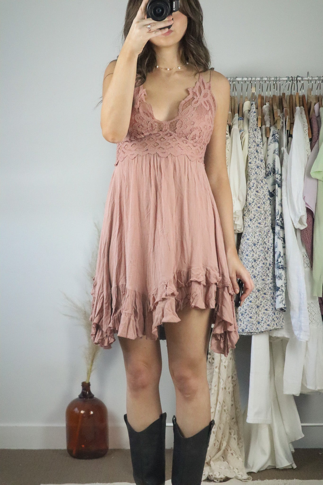 Free People x Lace Dress (M)