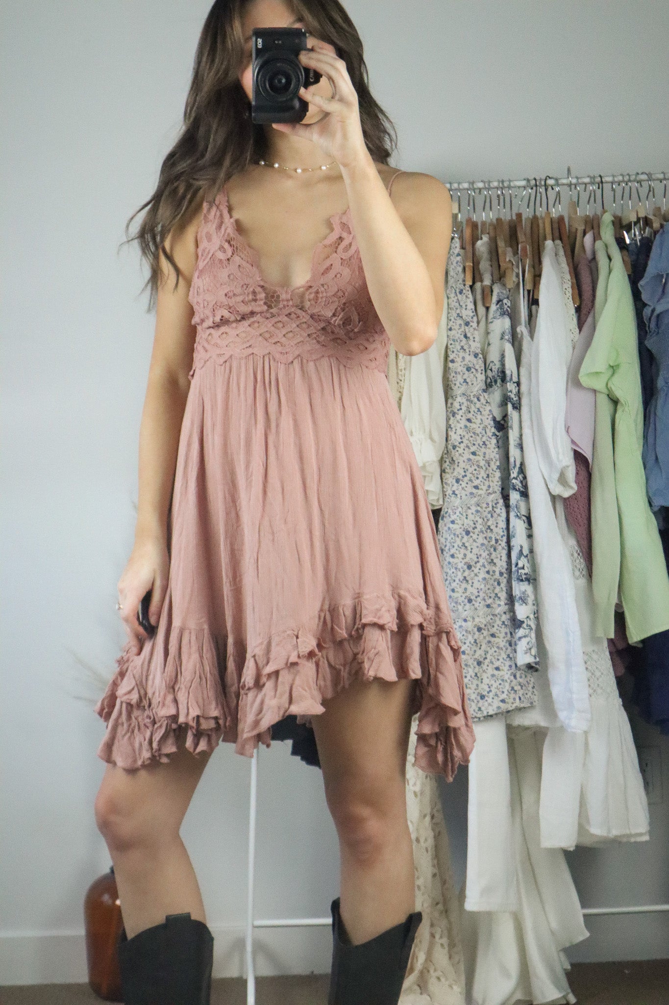 Free People x Lace Dress (M)