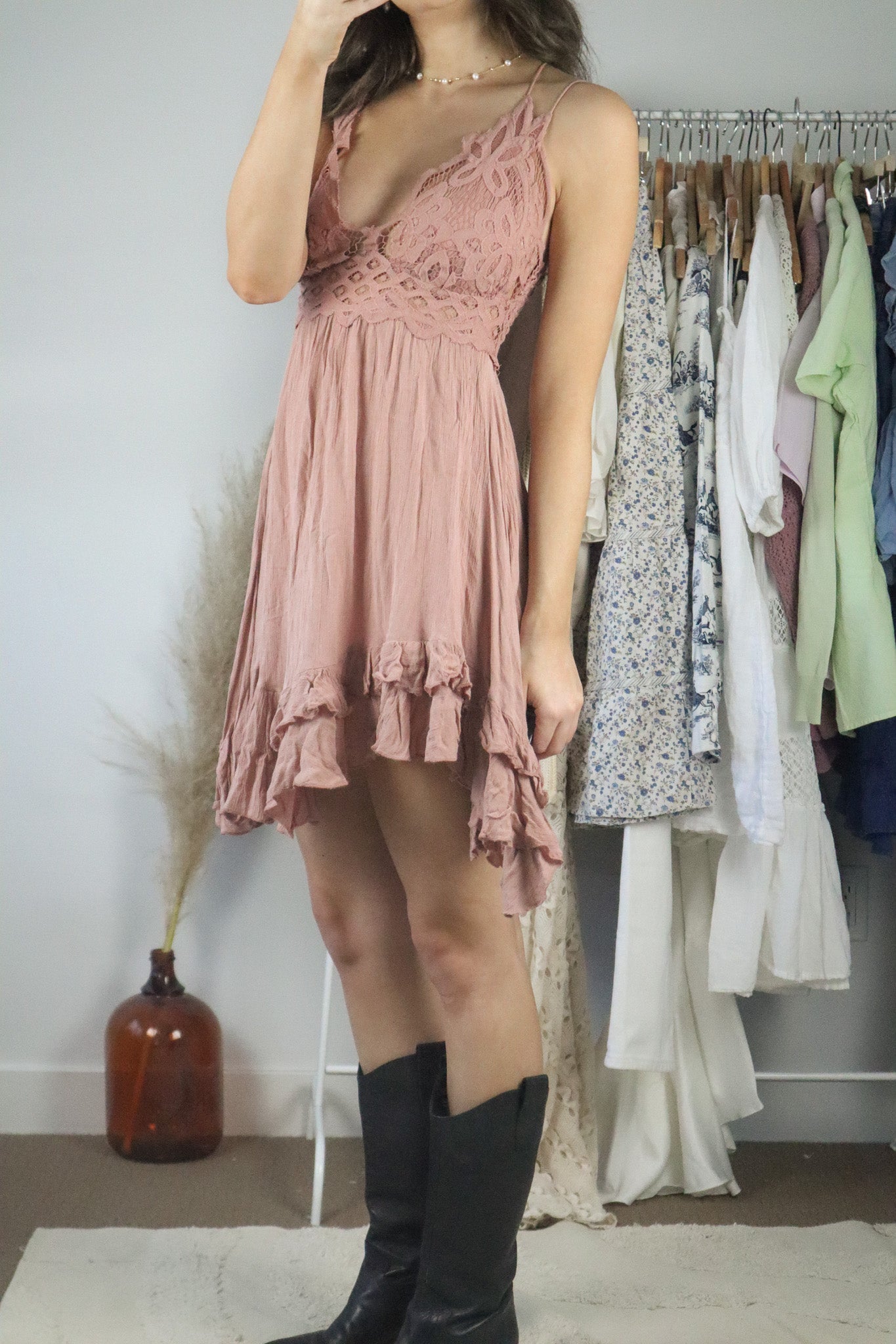 Free People x Lace Dress (M)