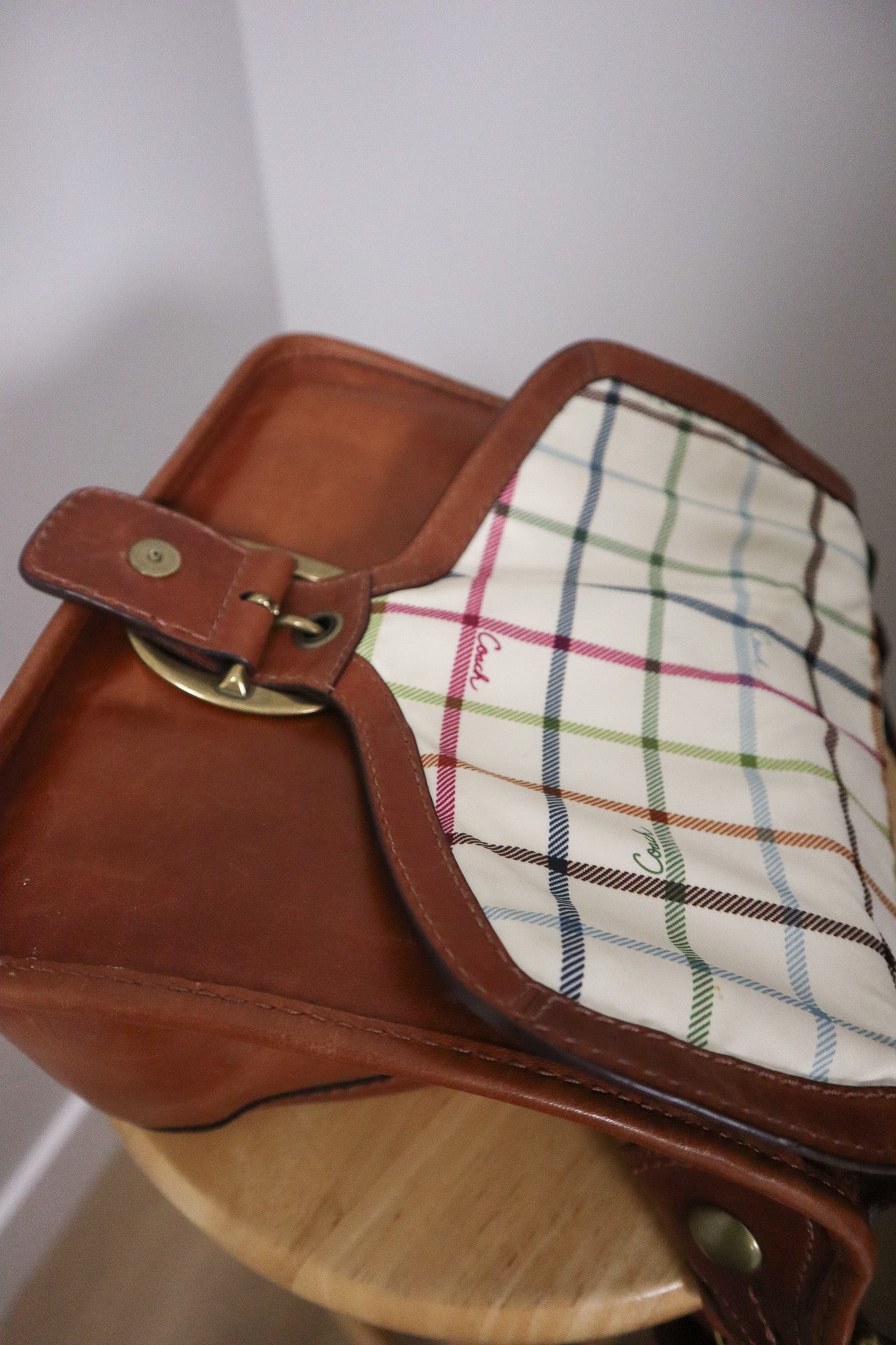 Vintage x Coach Leather Bleecker Purse