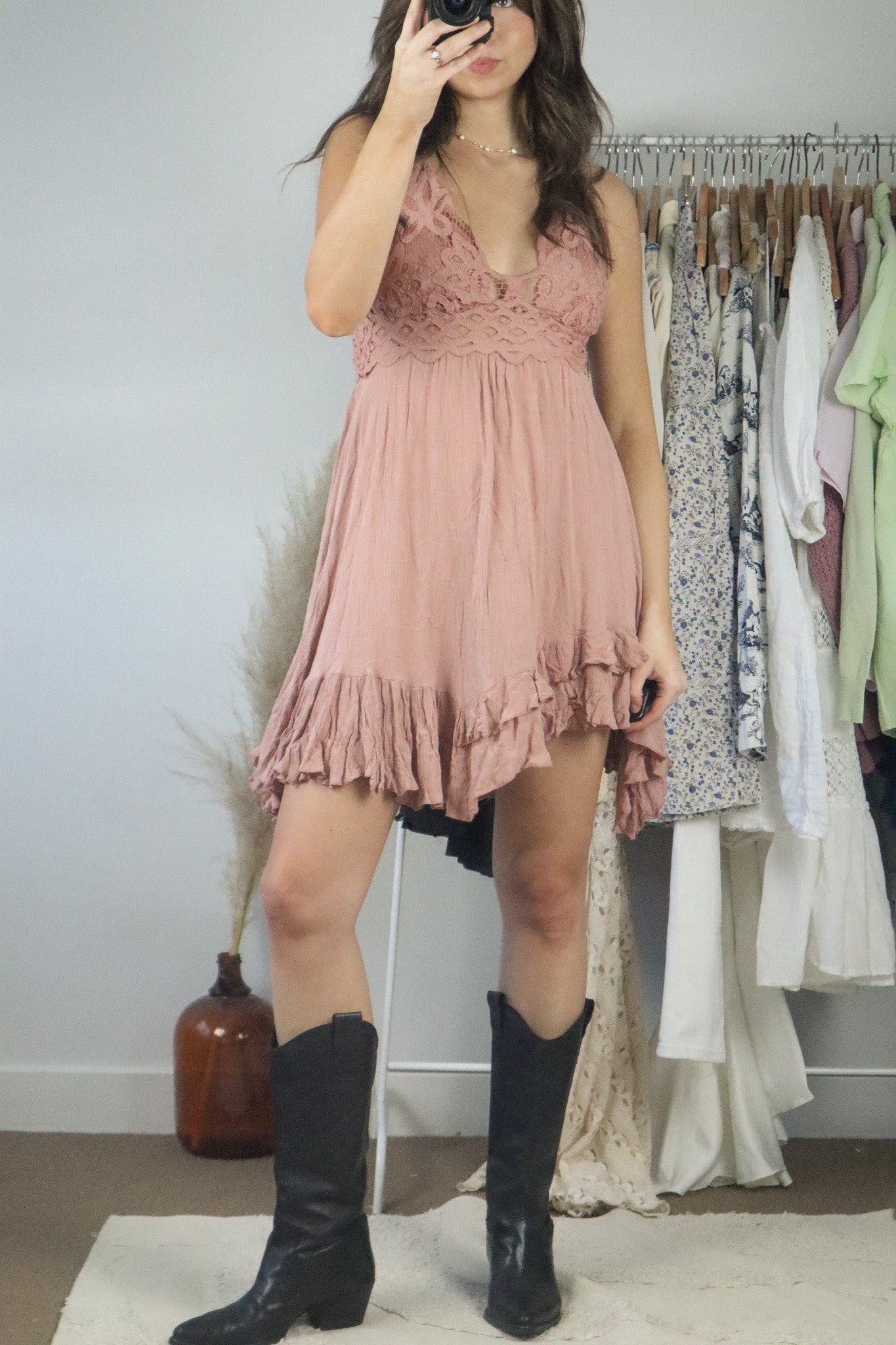 Free People x Lace Dress (M)