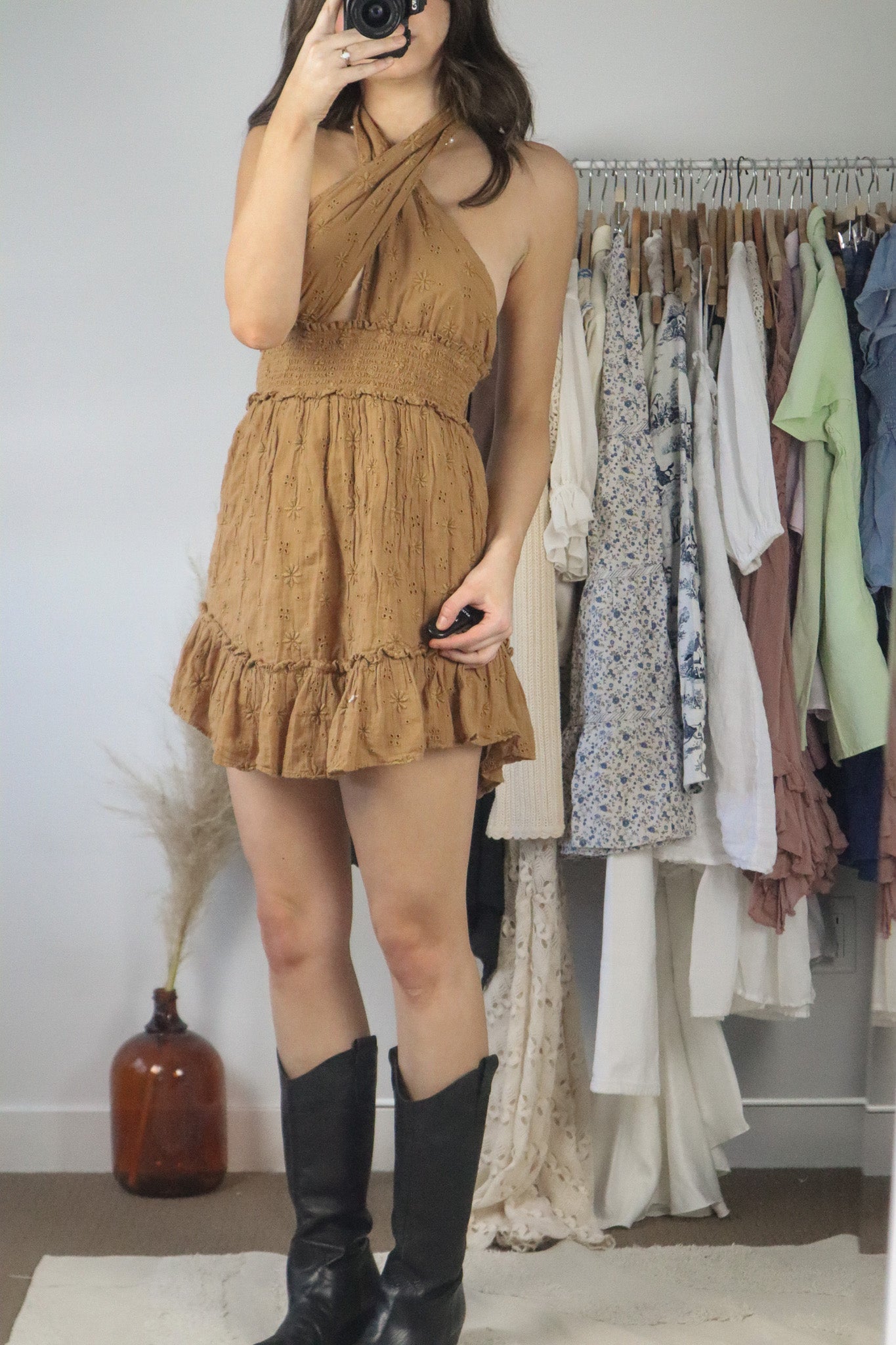 Modern x Eyelet Mini Dress (S)