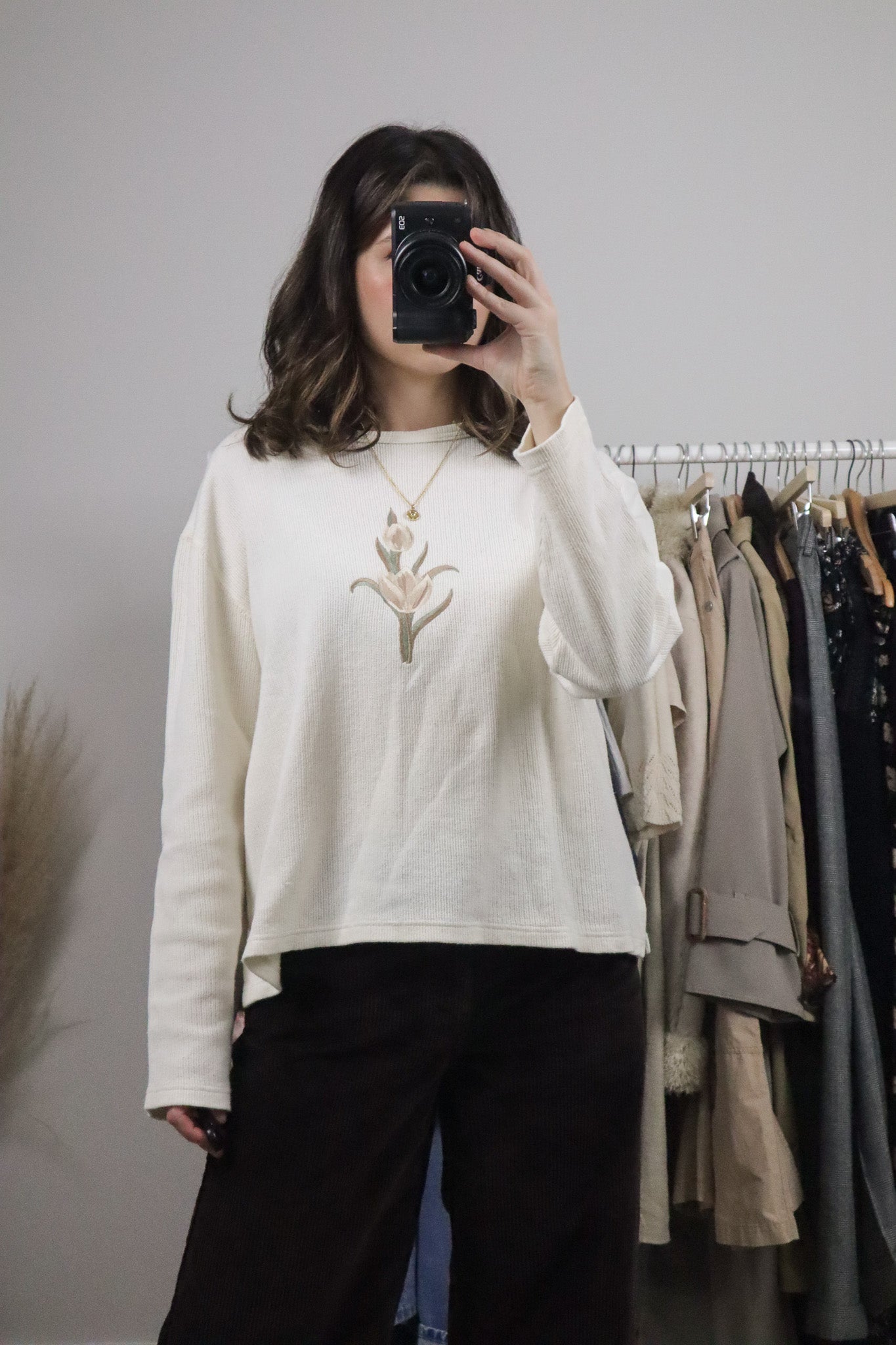 Made in Canada x Vintage x Cotton Long-Sleeve (L)