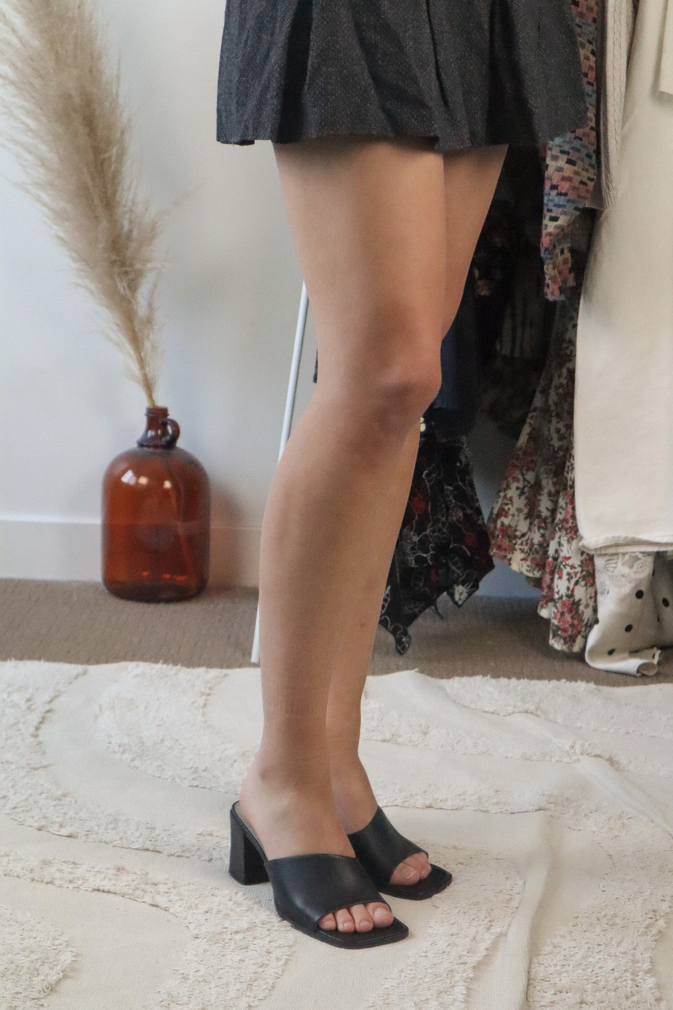 Vintage x Leather Heeled Mules (7)