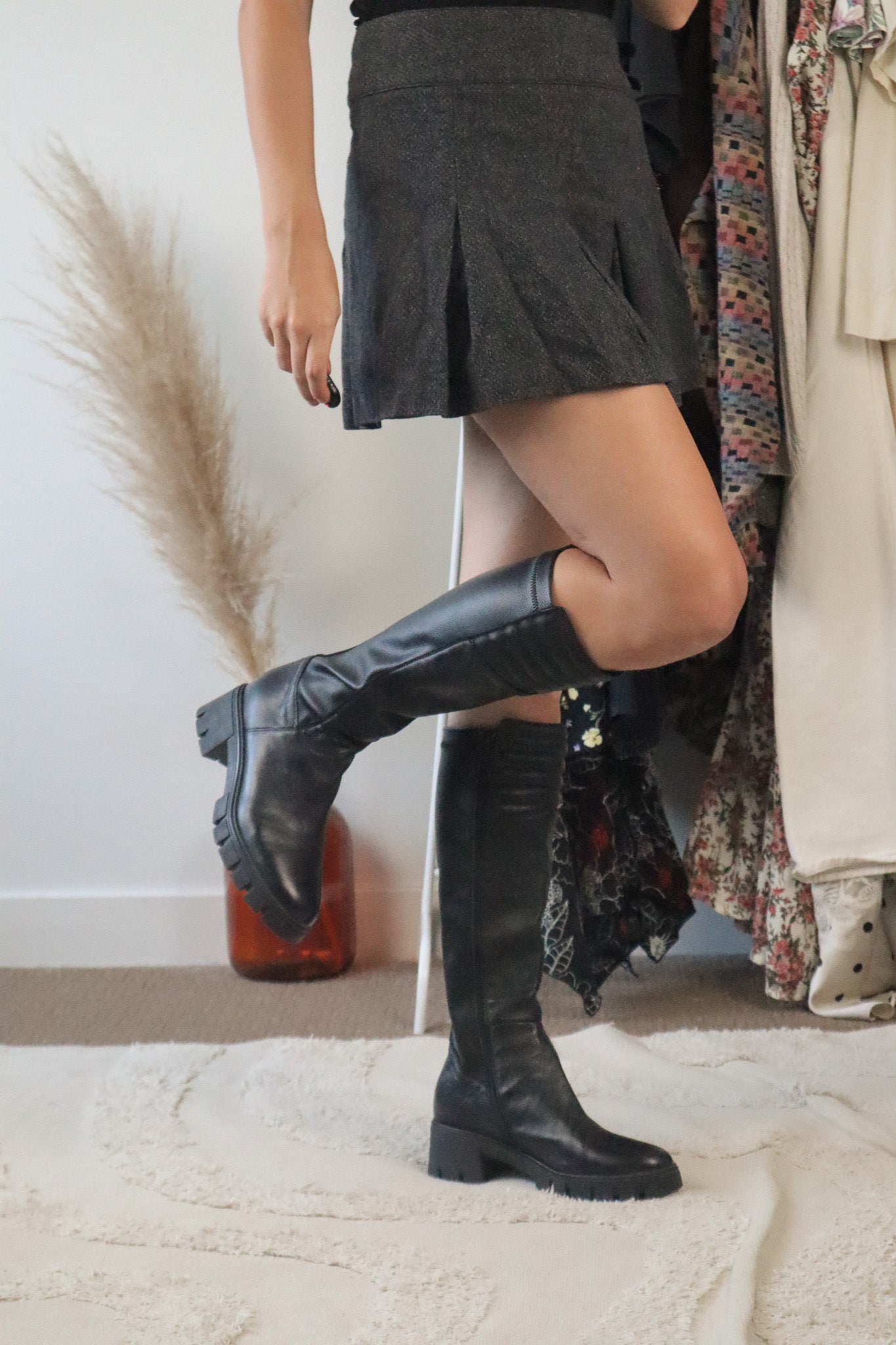 Made in Italy x Ron White Leather Knee High Boots (8)
