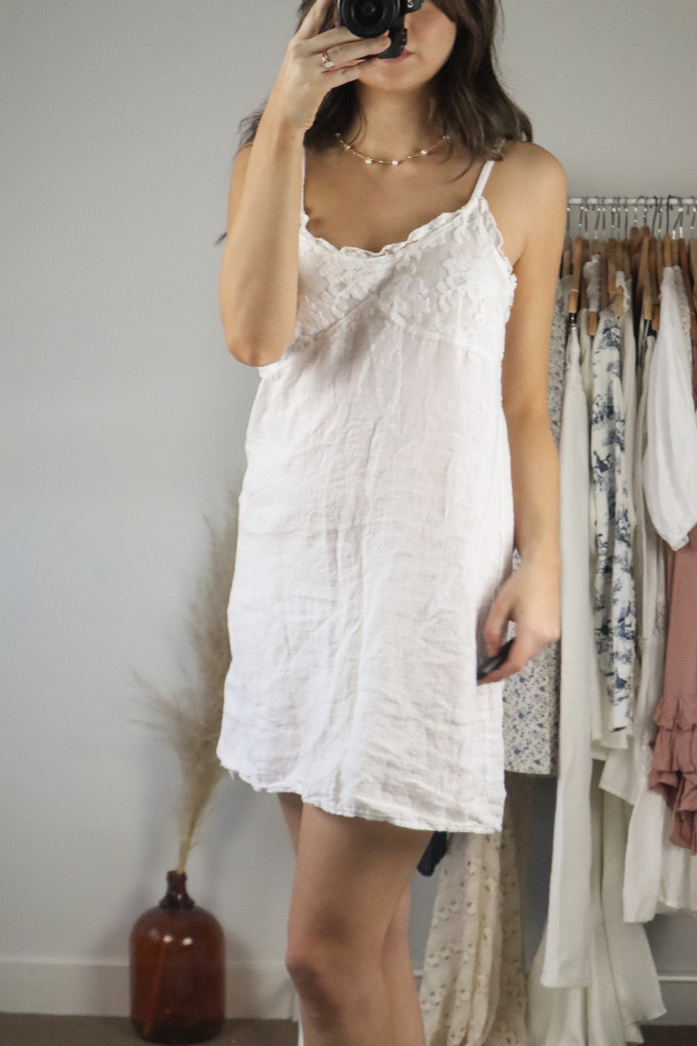 Made Italy x Vintage x Linen Dress (M)