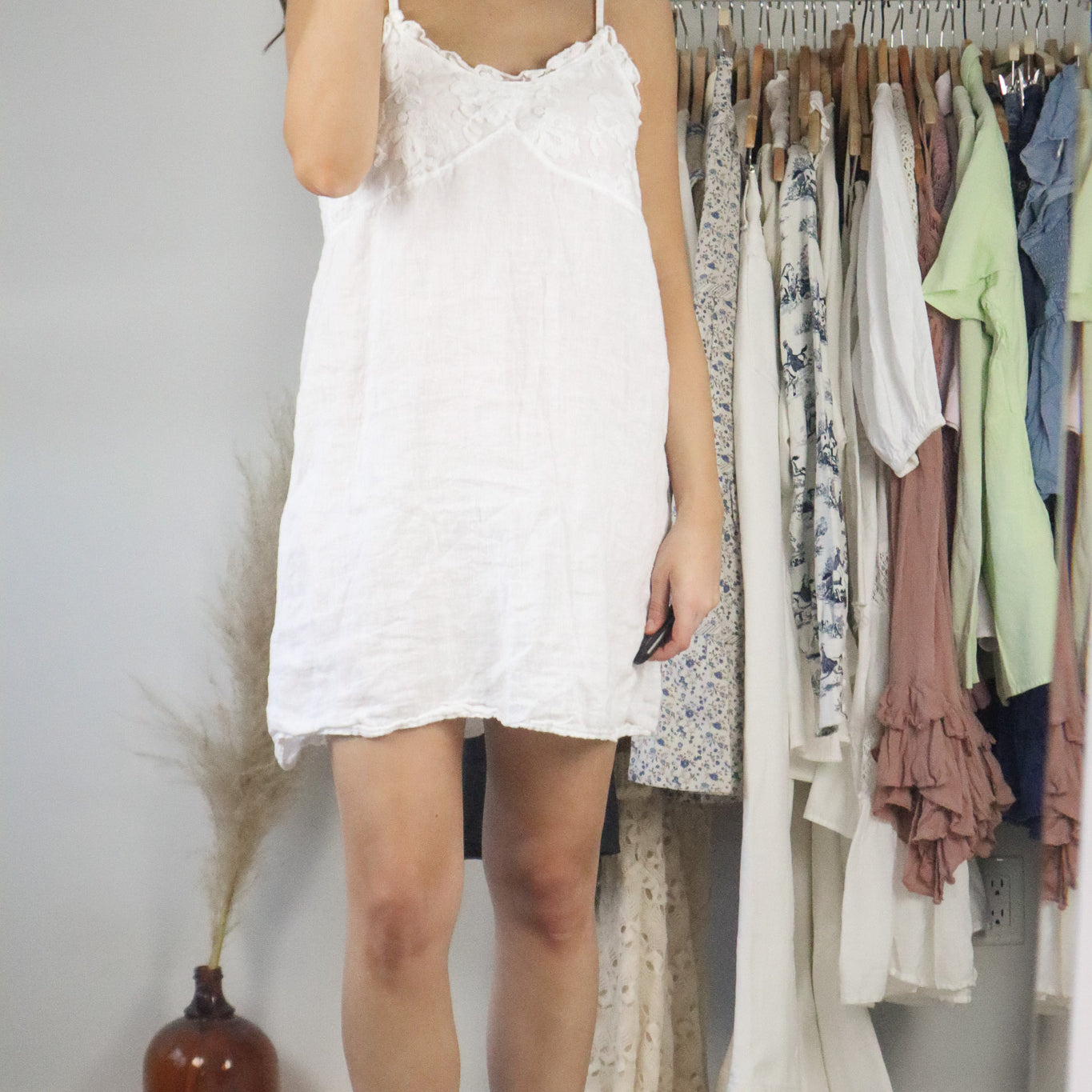 Made Italy x Vintage x Linen Dress (M)