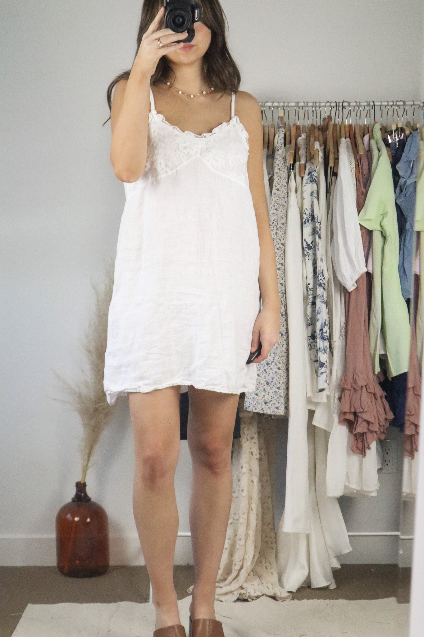 Made Italy x Vintage x Linen Dress (M)