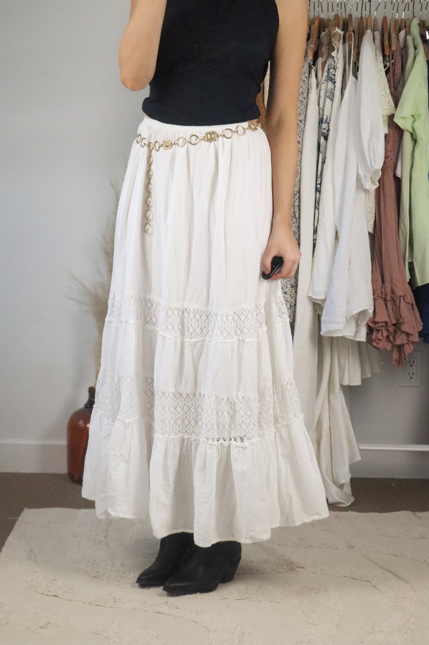 Modern x Tiered Maxi Skirt (M)