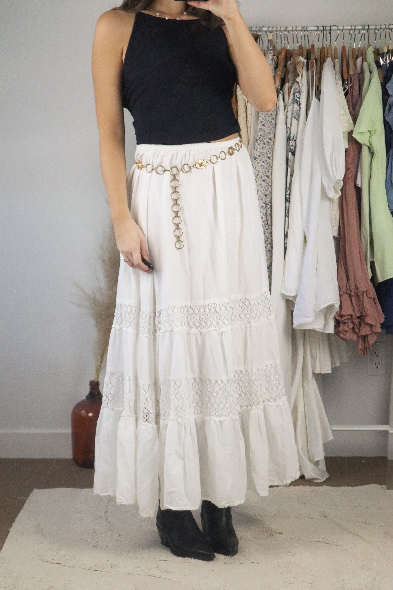 Modern x Tiered Maxi Skirt (M)