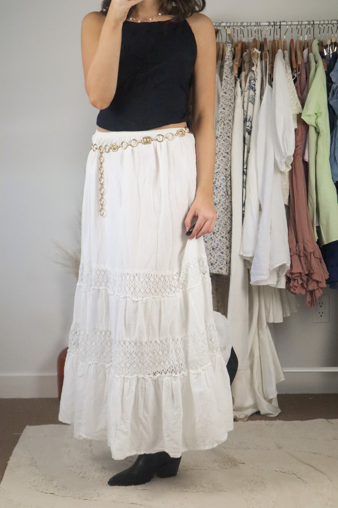 Modern x Tiered Maxi Skirt (M)