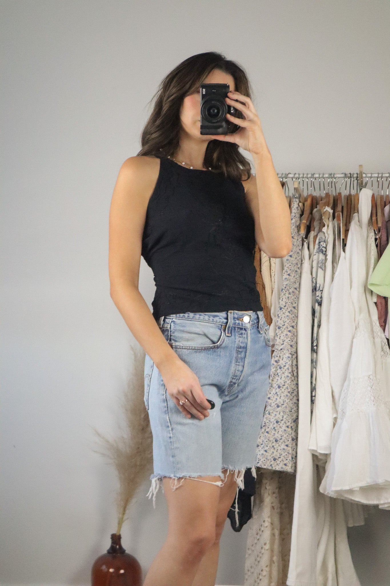 Deadstock x Open Back Embroidered Tank (S)