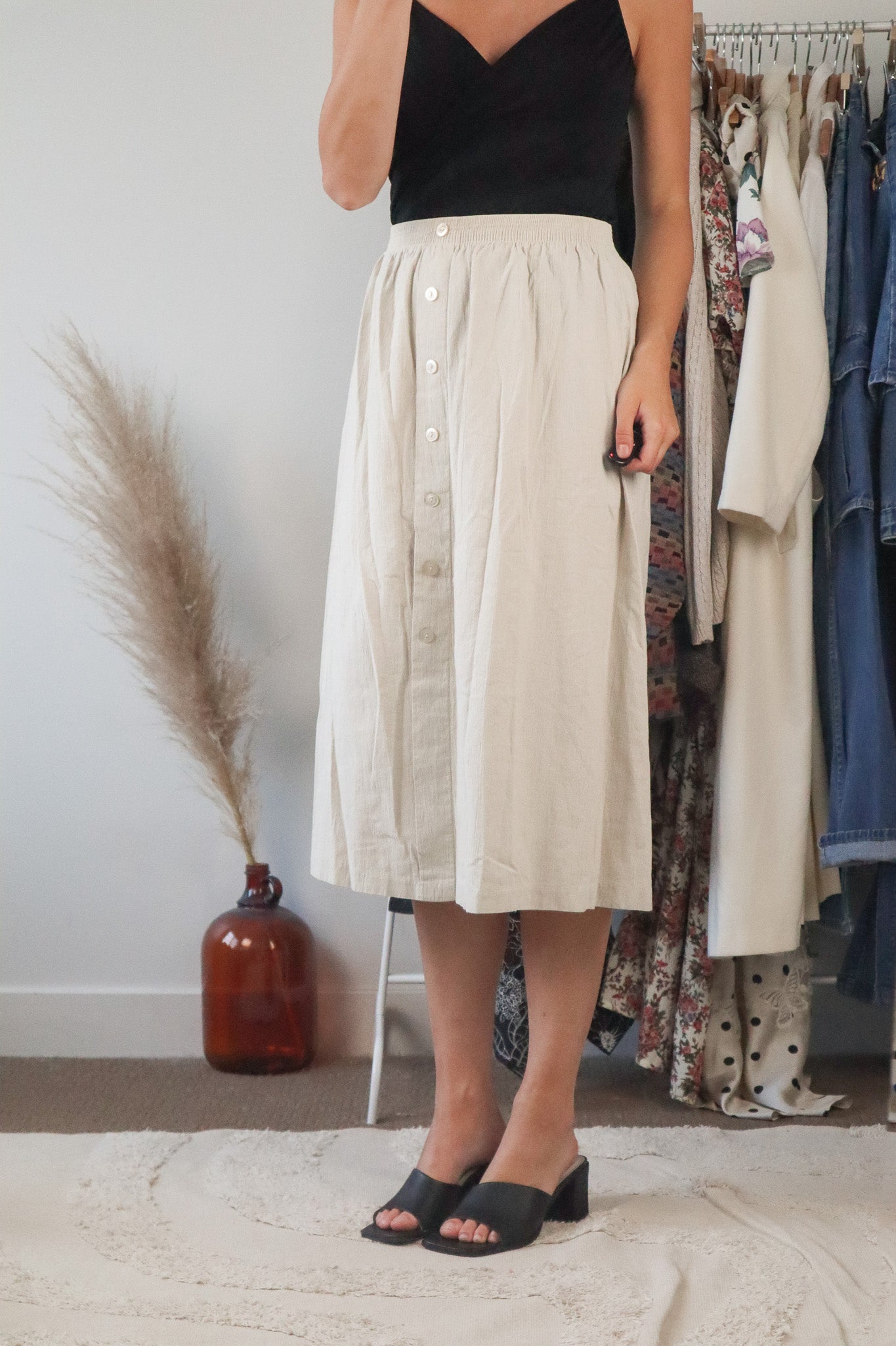 Made in Canada x Vintage x Midi Skirt (8/10)