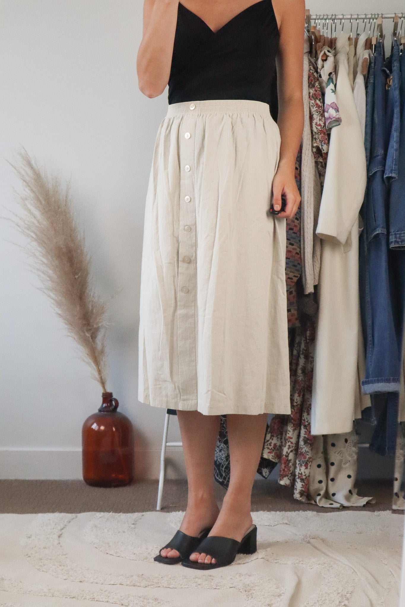 Made in Canada x Vintage x Midi Skirt (8/10)