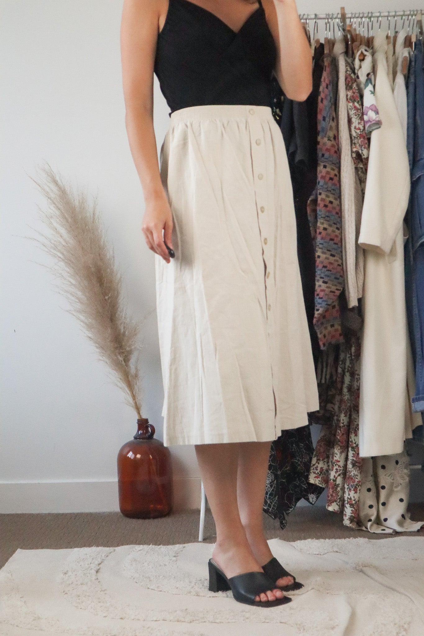 Made in Canada x Vintage x Midi Skirt (8/10)
