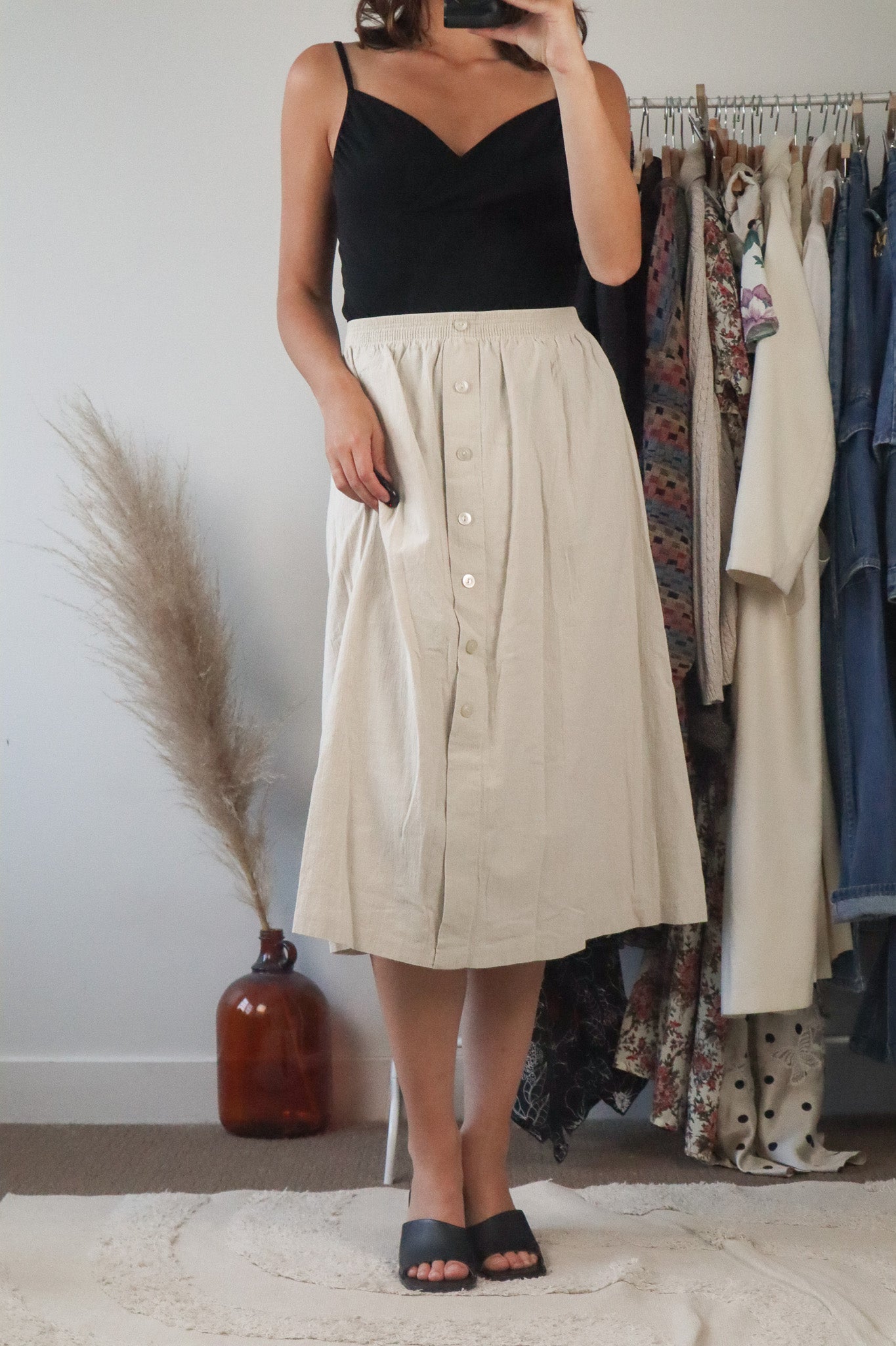 Made in Canada x Vintage x Midi Skirt (8/10)
