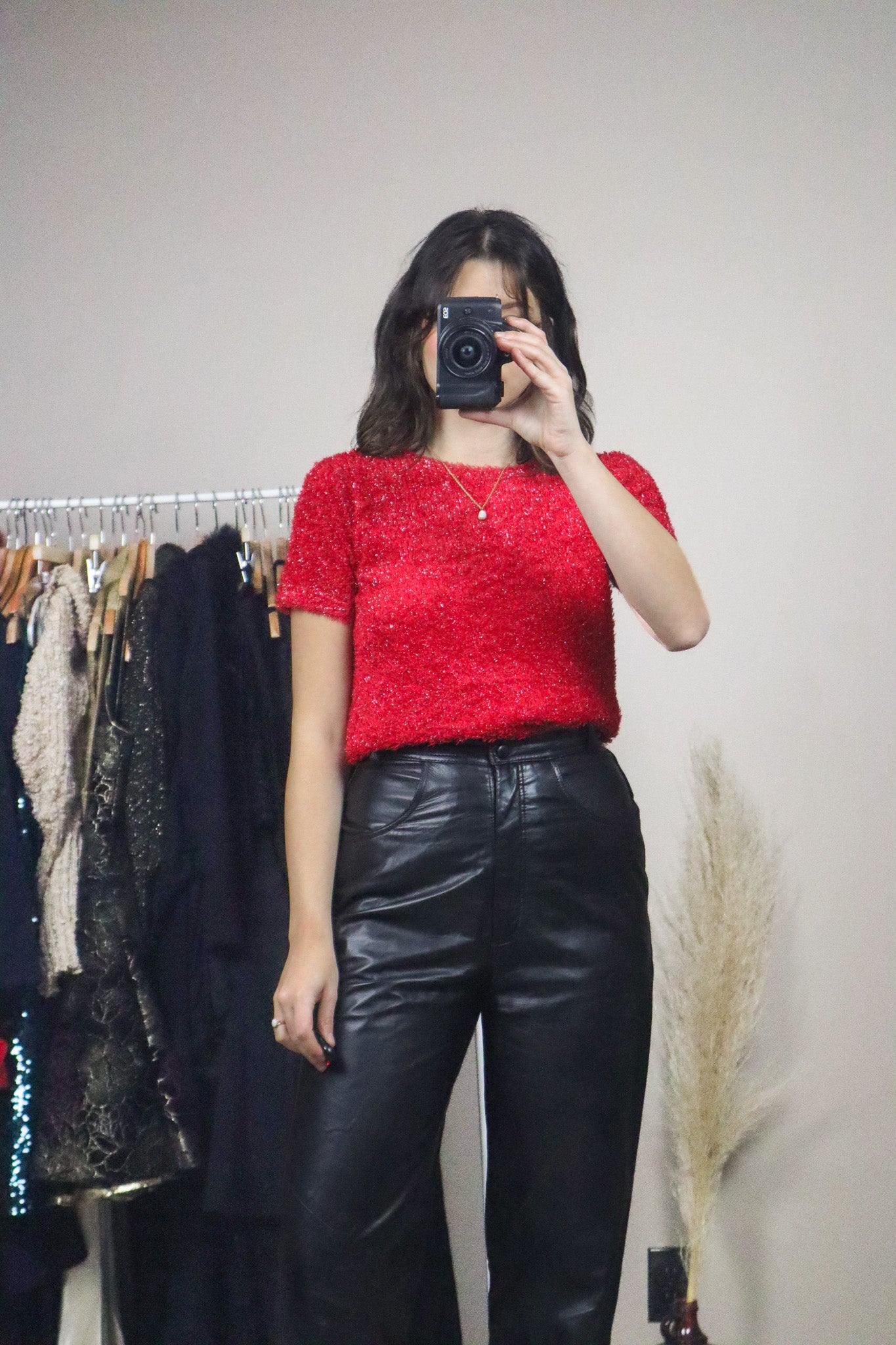 Made in Canada x Vintage x Fluffy Shimmer Top (M)