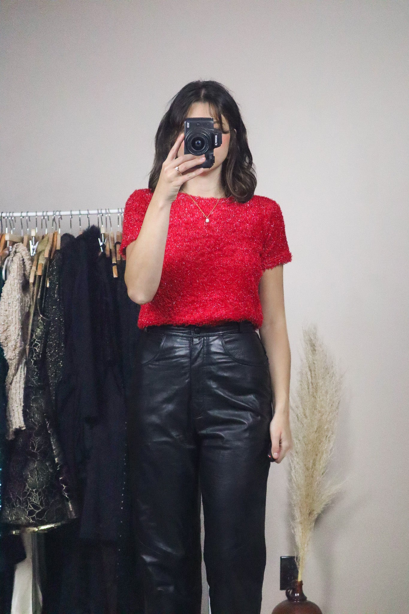 Made in Canada x Vintage x Fluffy Shimmer Top (M)