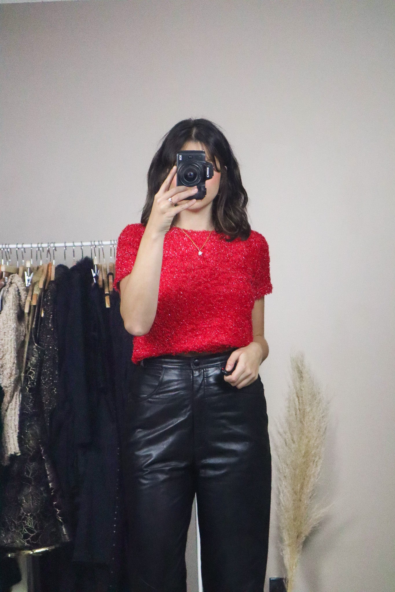 Made in Canada x Vintage x Fluffy Shimmer Top (M)