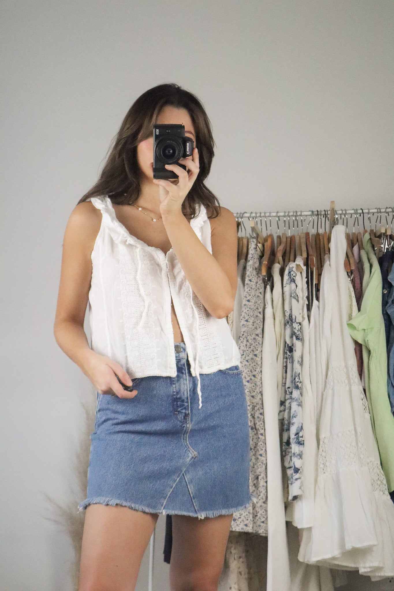 Vintage x Eyelette Clasp Tank (M)