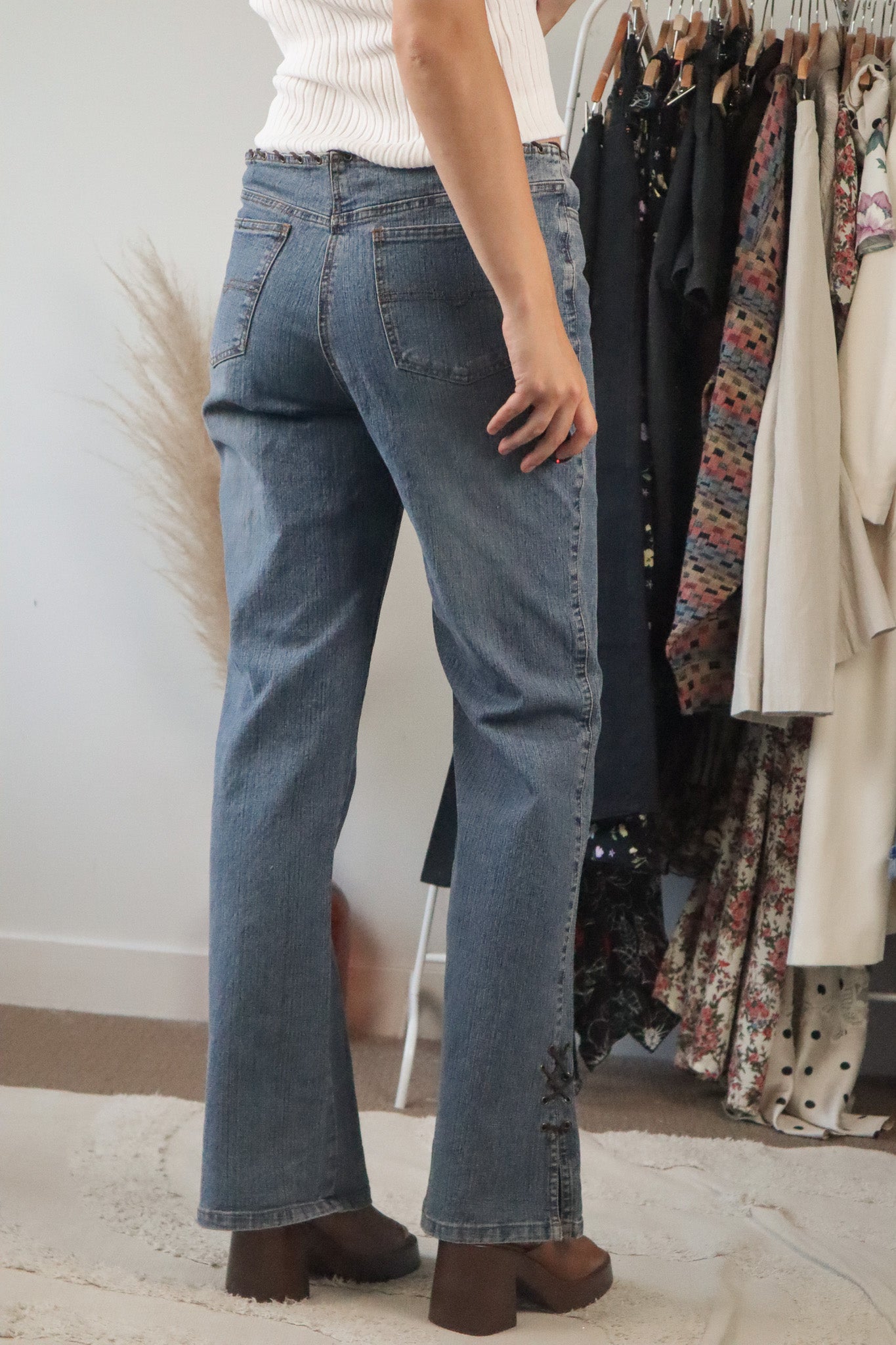 Made in Malta x Vintage x Lace Up Y2K Jeans (10)