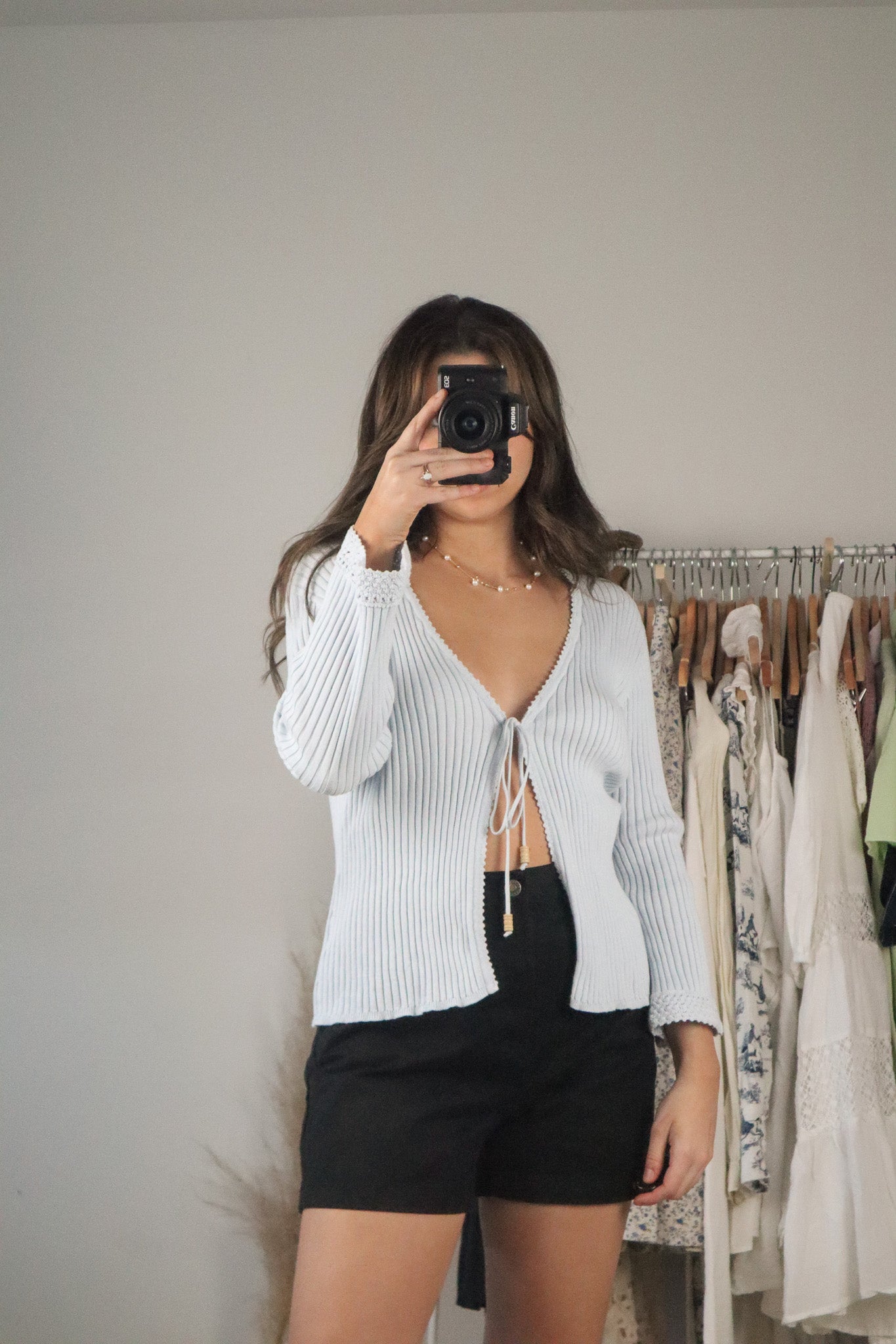 Vintage x Tie-Up Cardigan (M)