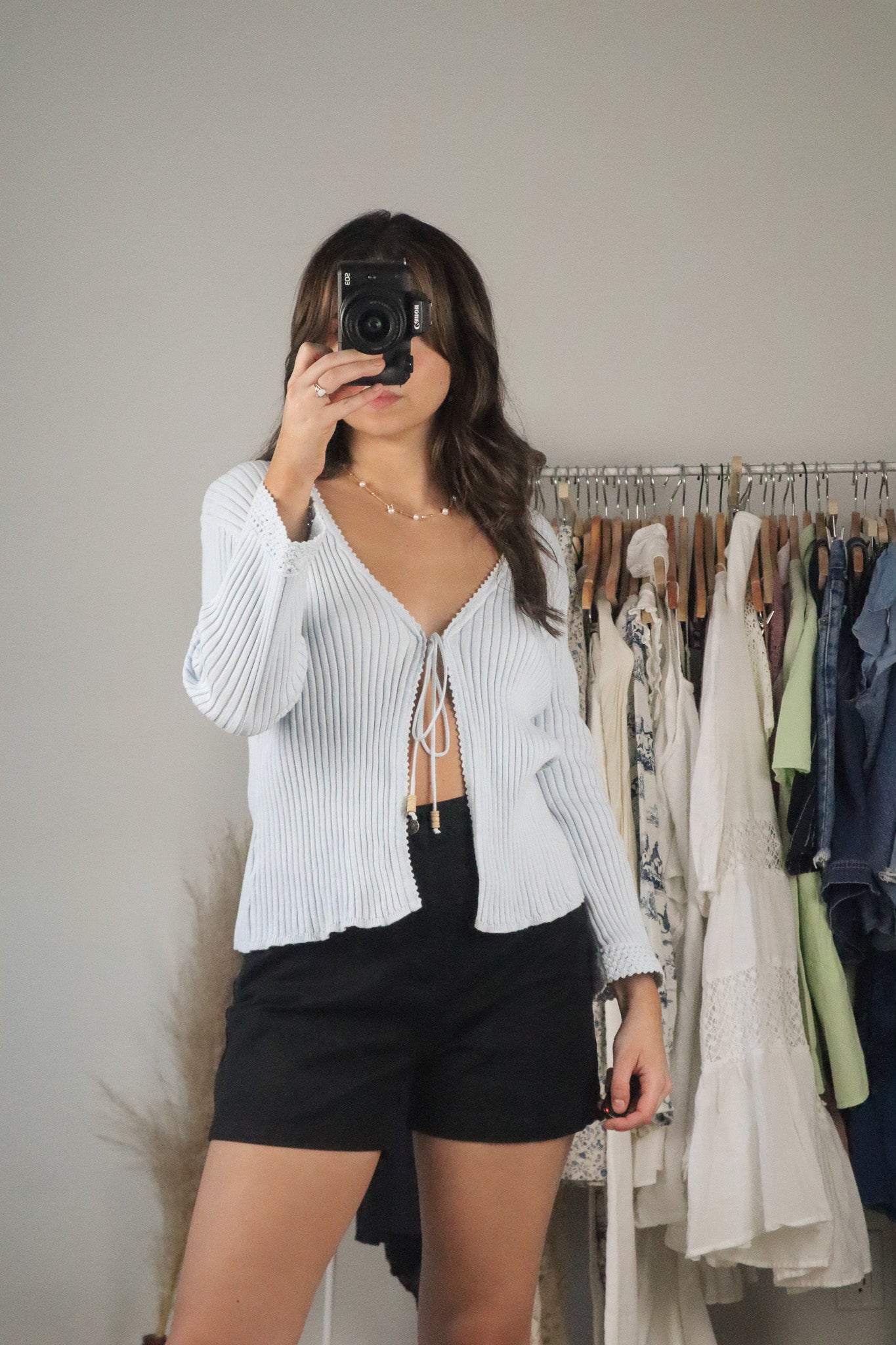 Vintage x Tie-Up Cardigan (M)
